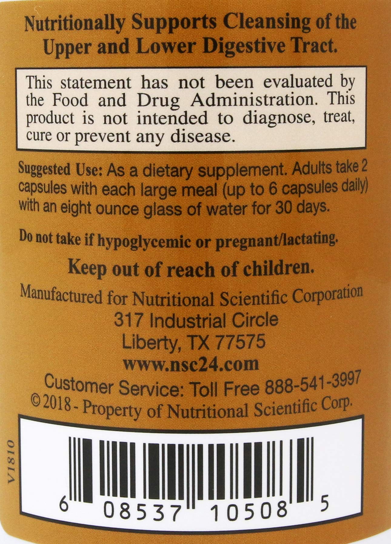 NSC Immunition Immucleanse Capsule, 180 Count