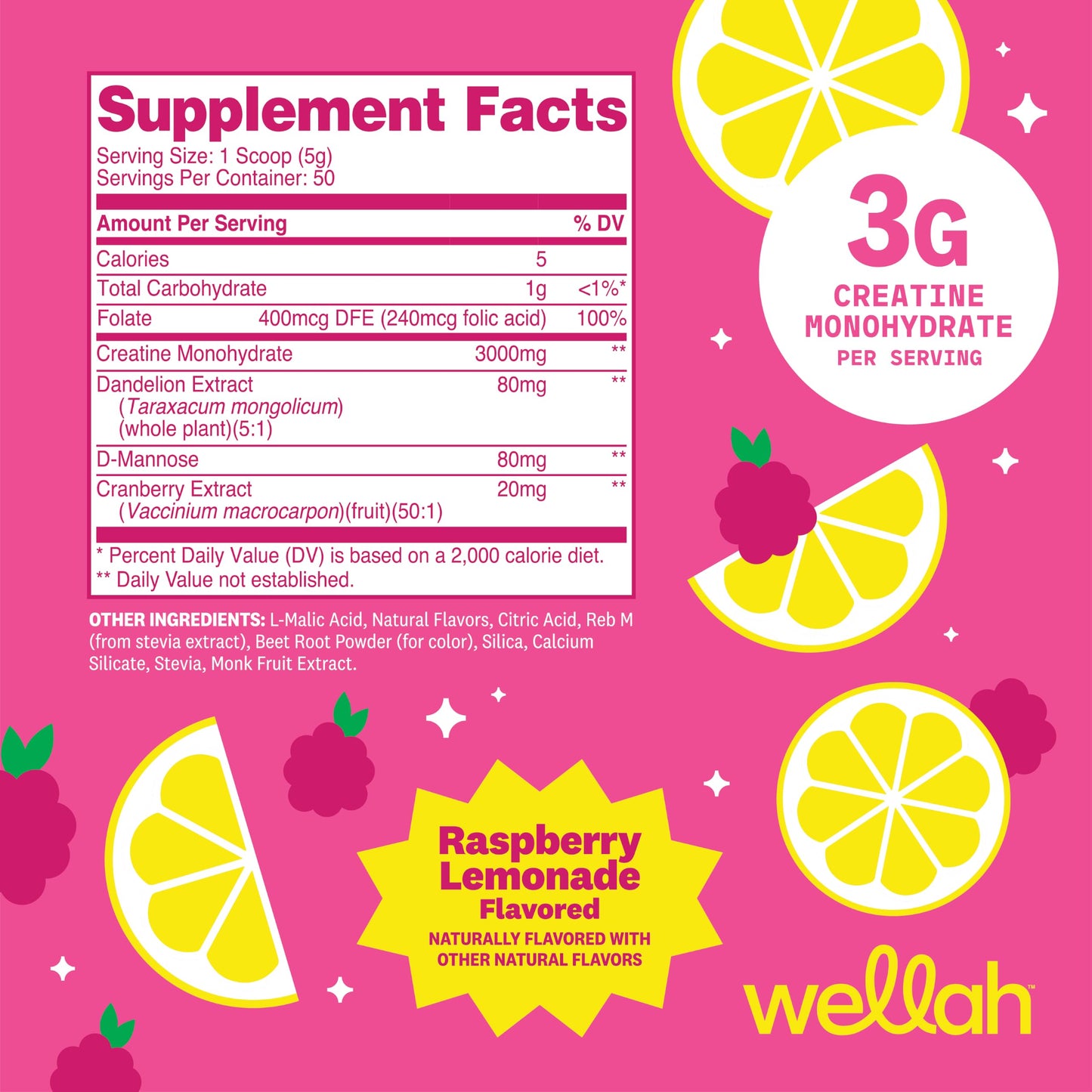 Wellah Creatine for Women Powder 8.9 Ounces