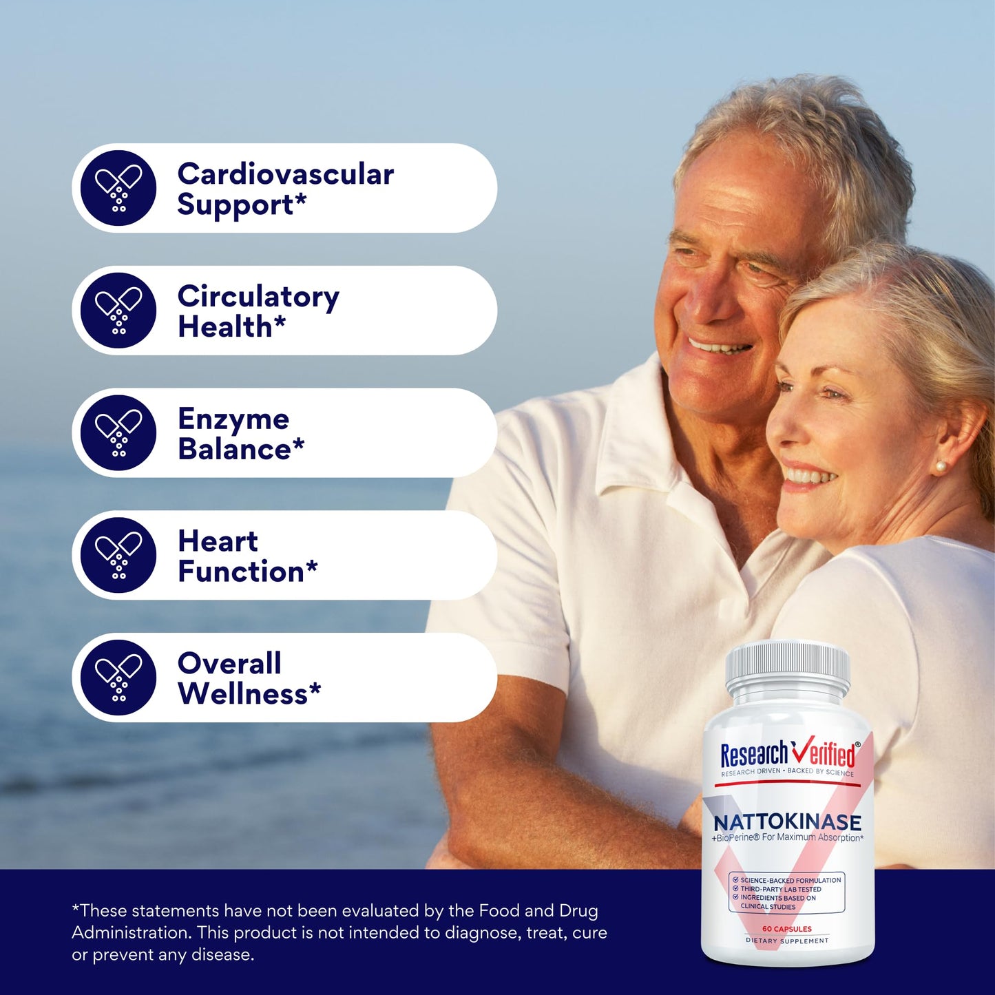 Research Verified Nattokinase 4000 FU Circulatory Support 180 Capsules