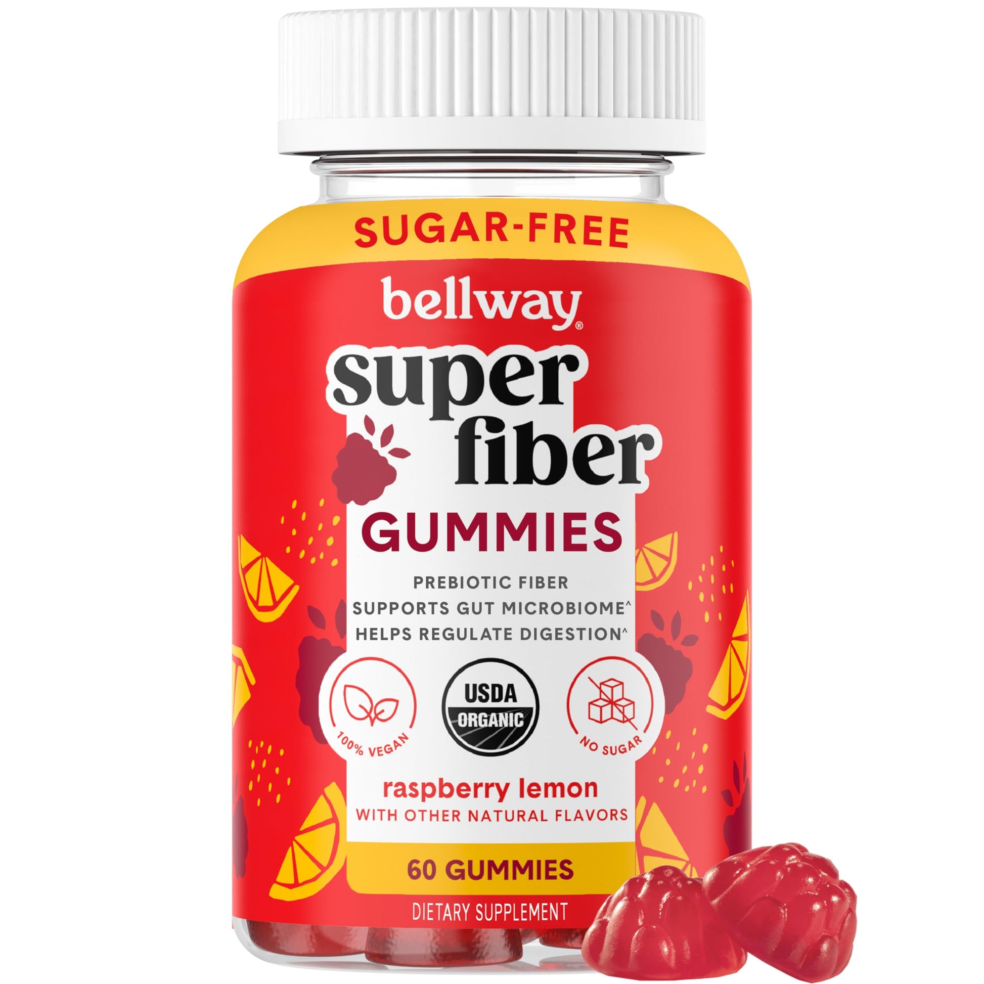Bellway Super Fiber Gummies, 60 Count