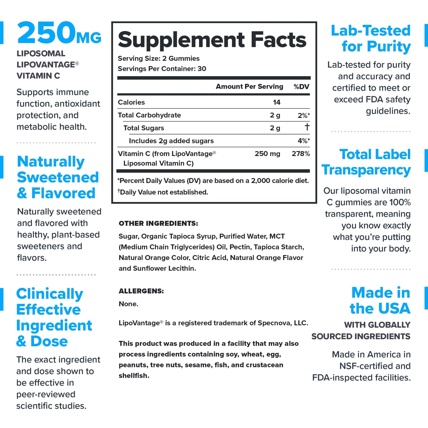 LEGION Liposomal Vitamin C Gummy, 60 Gummies