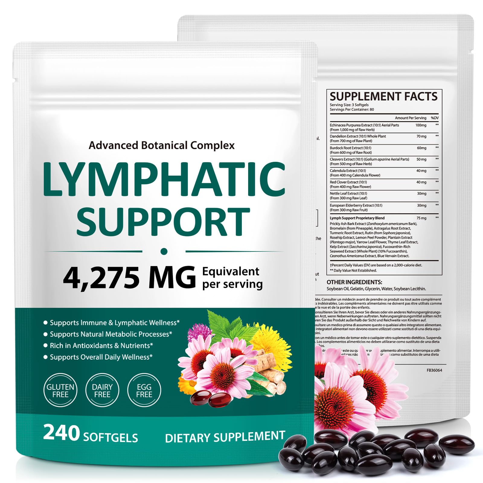 Liefiet Lymphatic Drainage Supplements Tablet 240