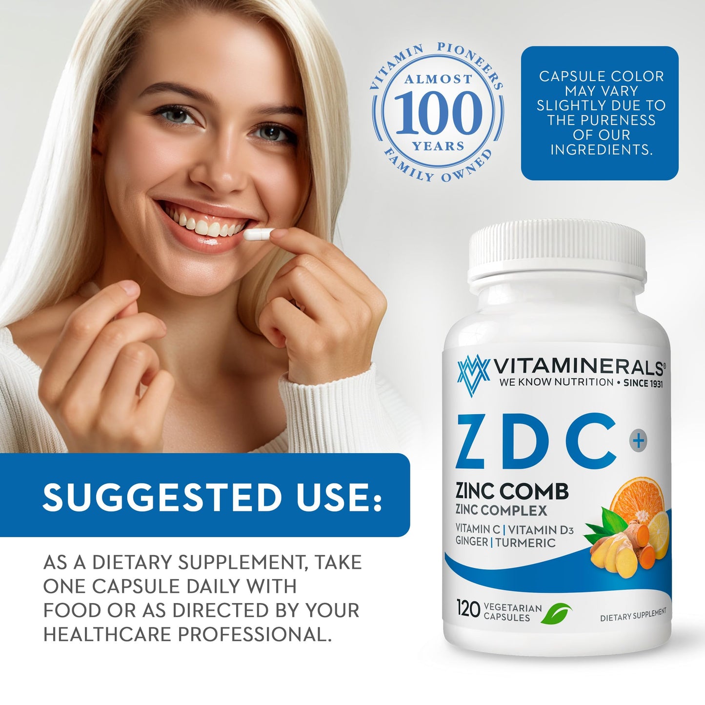 Vitaminerals Z D C Zinc Complex Capsule 120