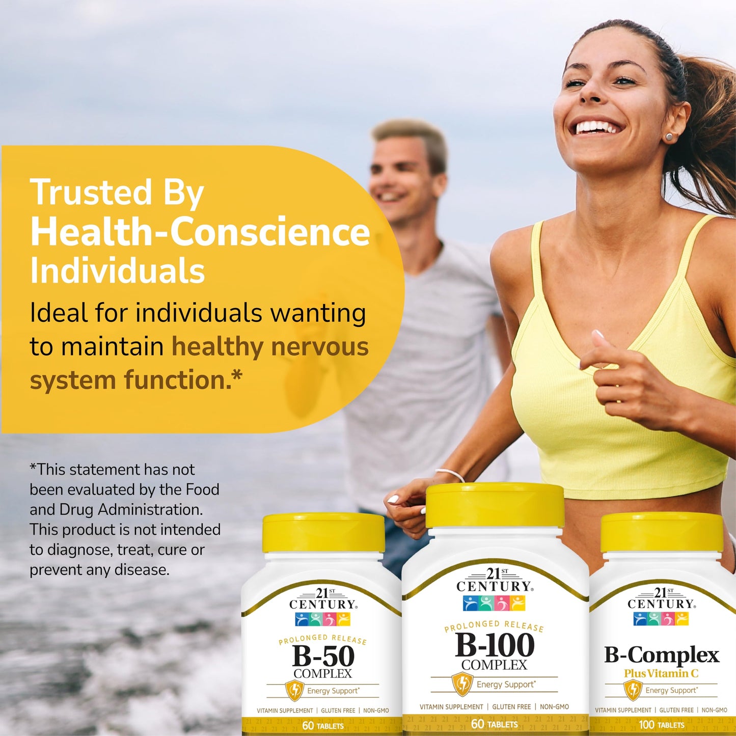 21st Century B-100 Complex Prolonged Release Tablet, 60 Count