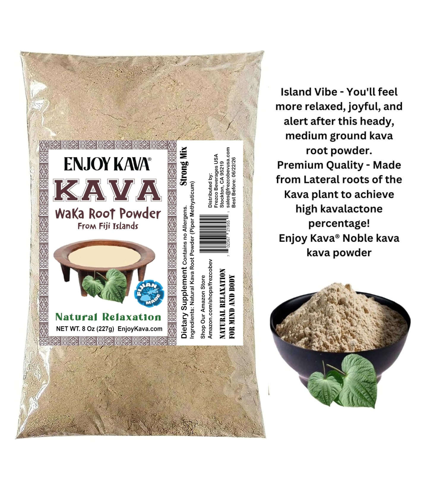 Enjoy Kava Noble Kava Root Powder 0.0353