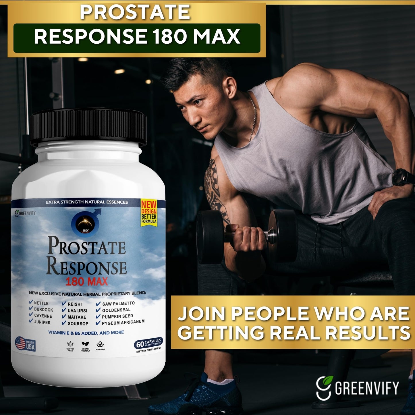 GREENVIFY Prostate Response 60 Capsules