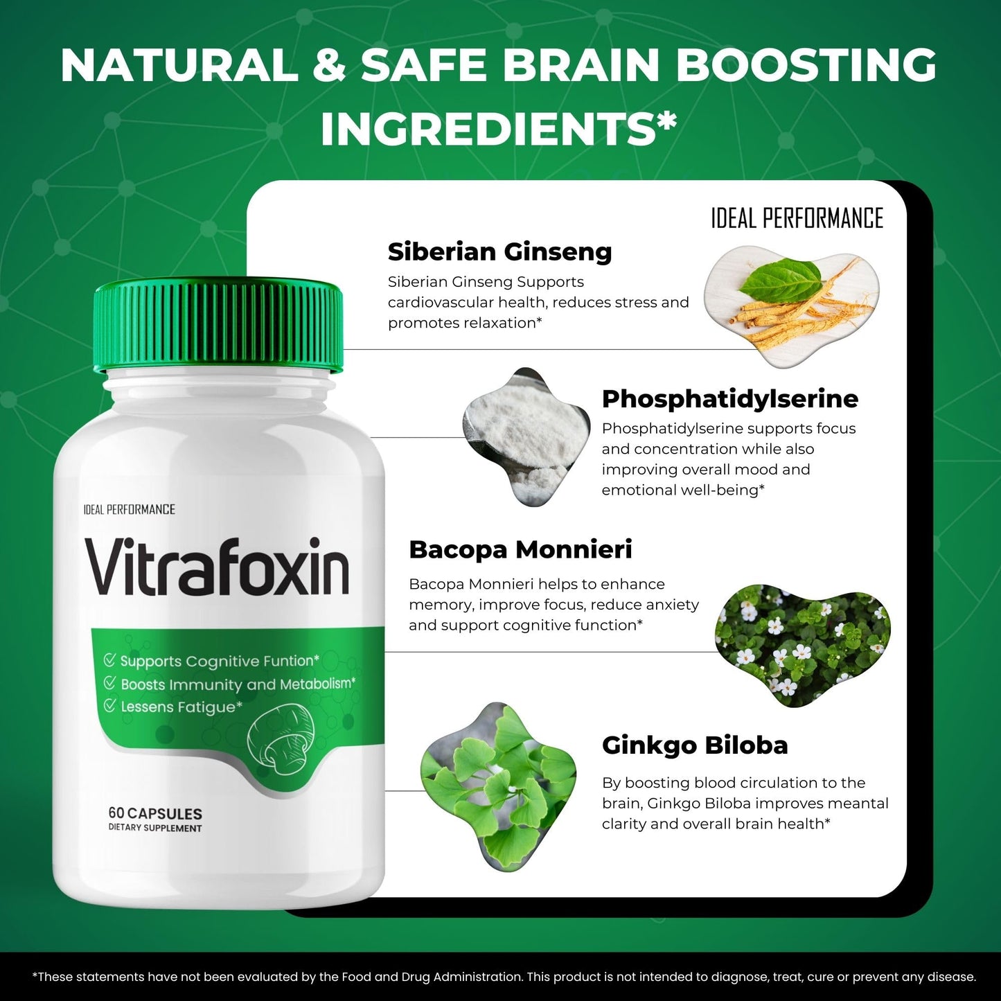 IDEAL PERFORMANCE Vitrafoxin Capsules, 60 Capsules