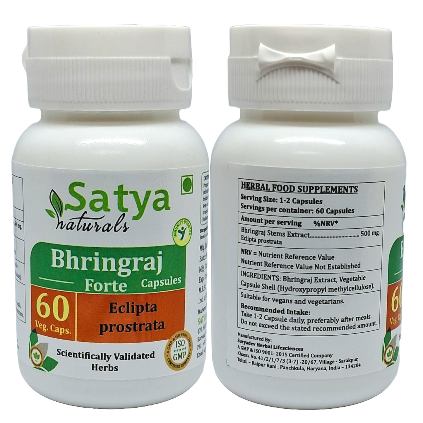 Generic Bhringraj 500mg Capsule, Eclipta Prostrata Extract, 120 Capsules