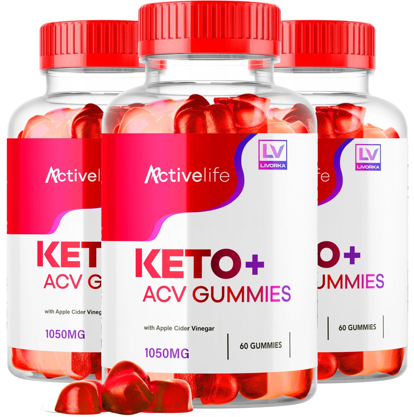 LIVORKA ActivLife Keto ACV Gummies, 180 Count
