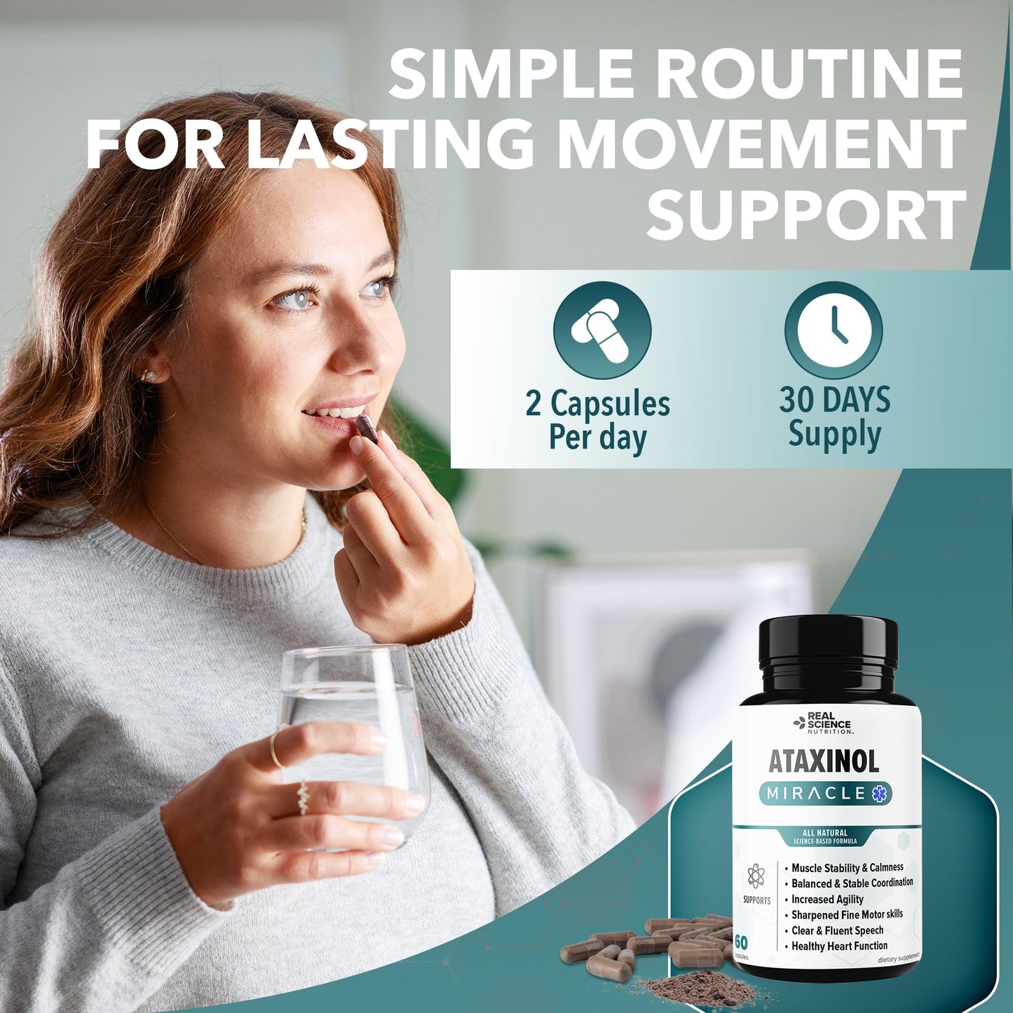 Real Science Nutrition Ataxinol Capsule 60 Count