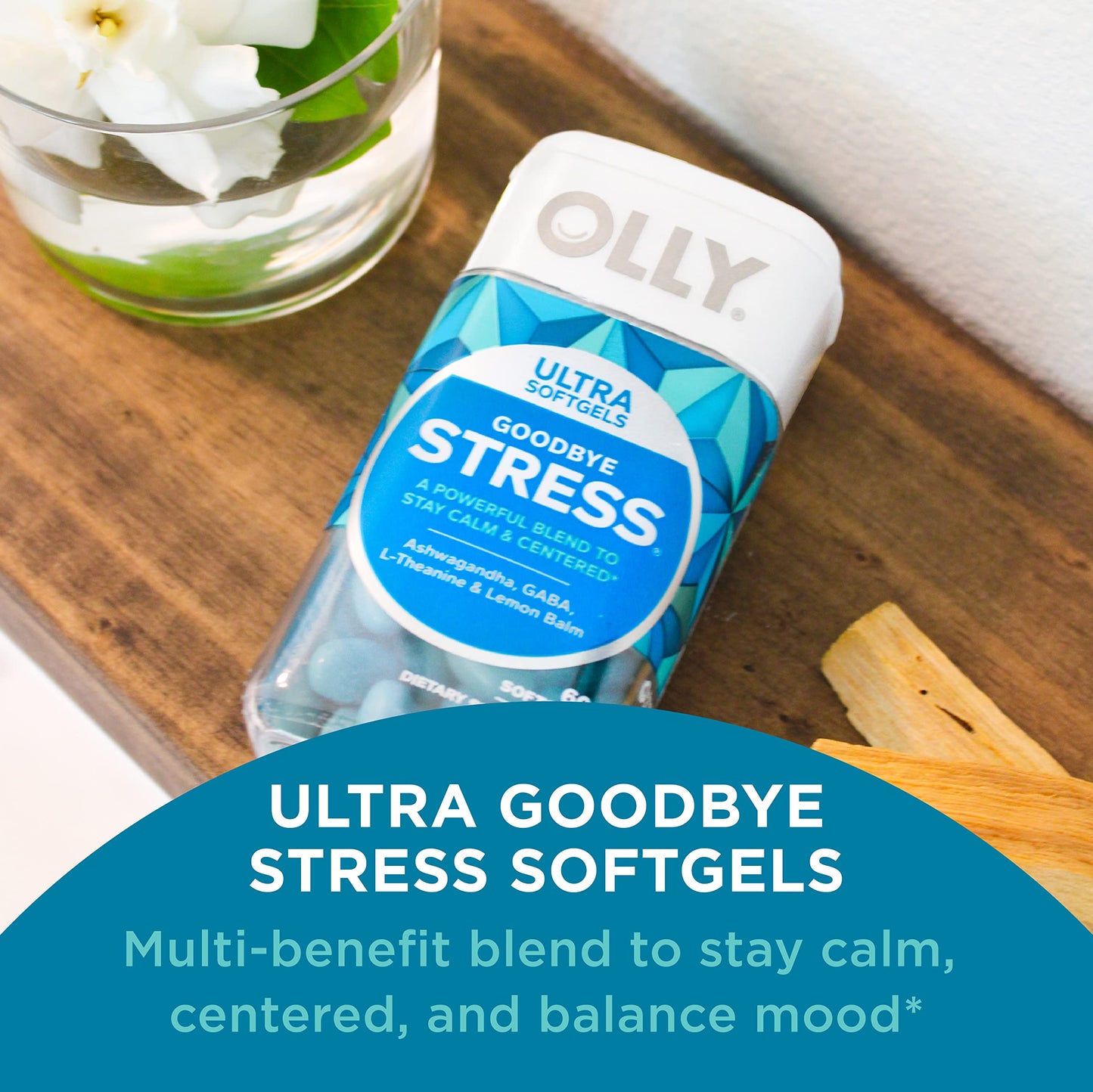 OLLY Ultra Strength Goodbye Stress Softgels 60 Count