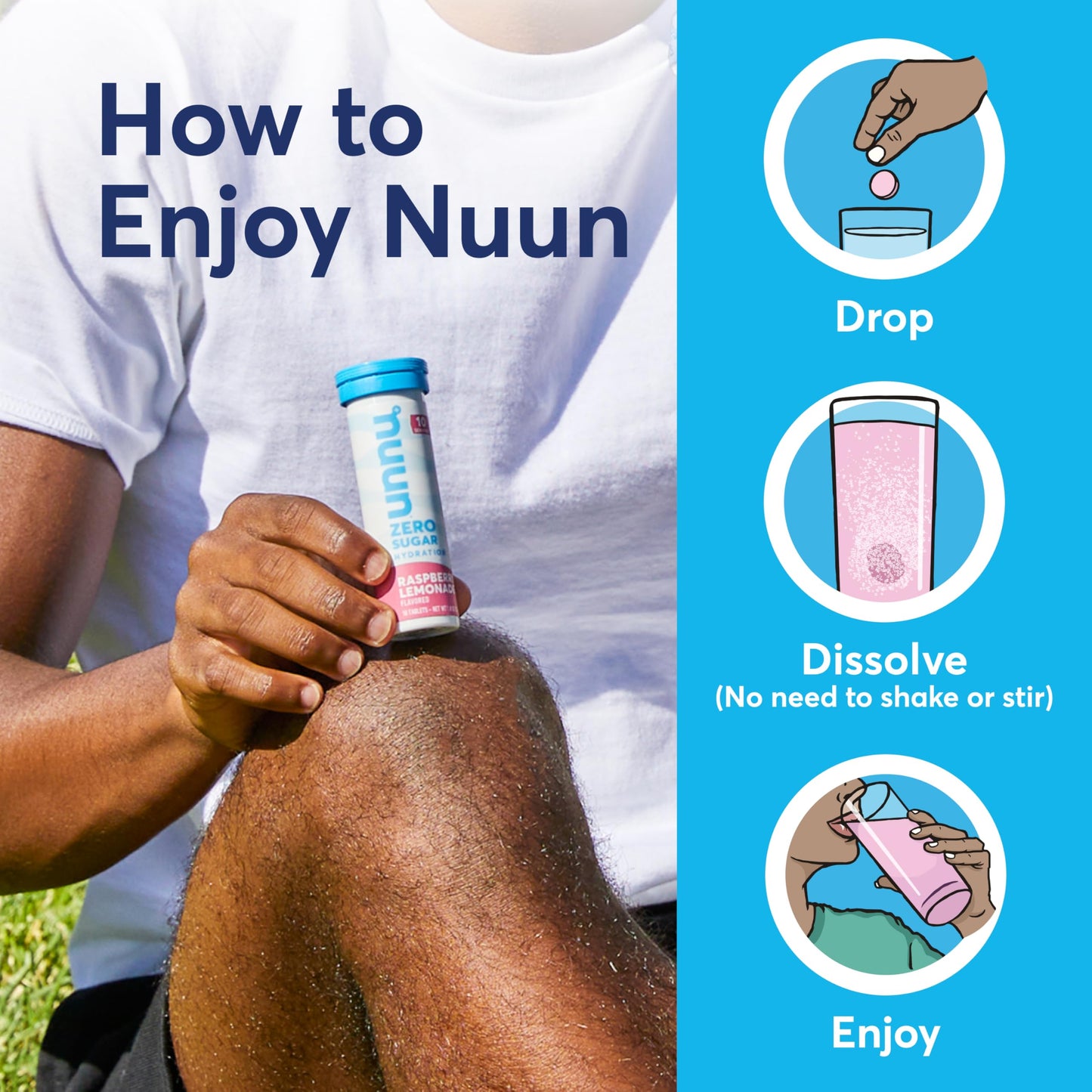 Nuun Zero Sugar Hydration Electrolyte Tablets 40 Tablets