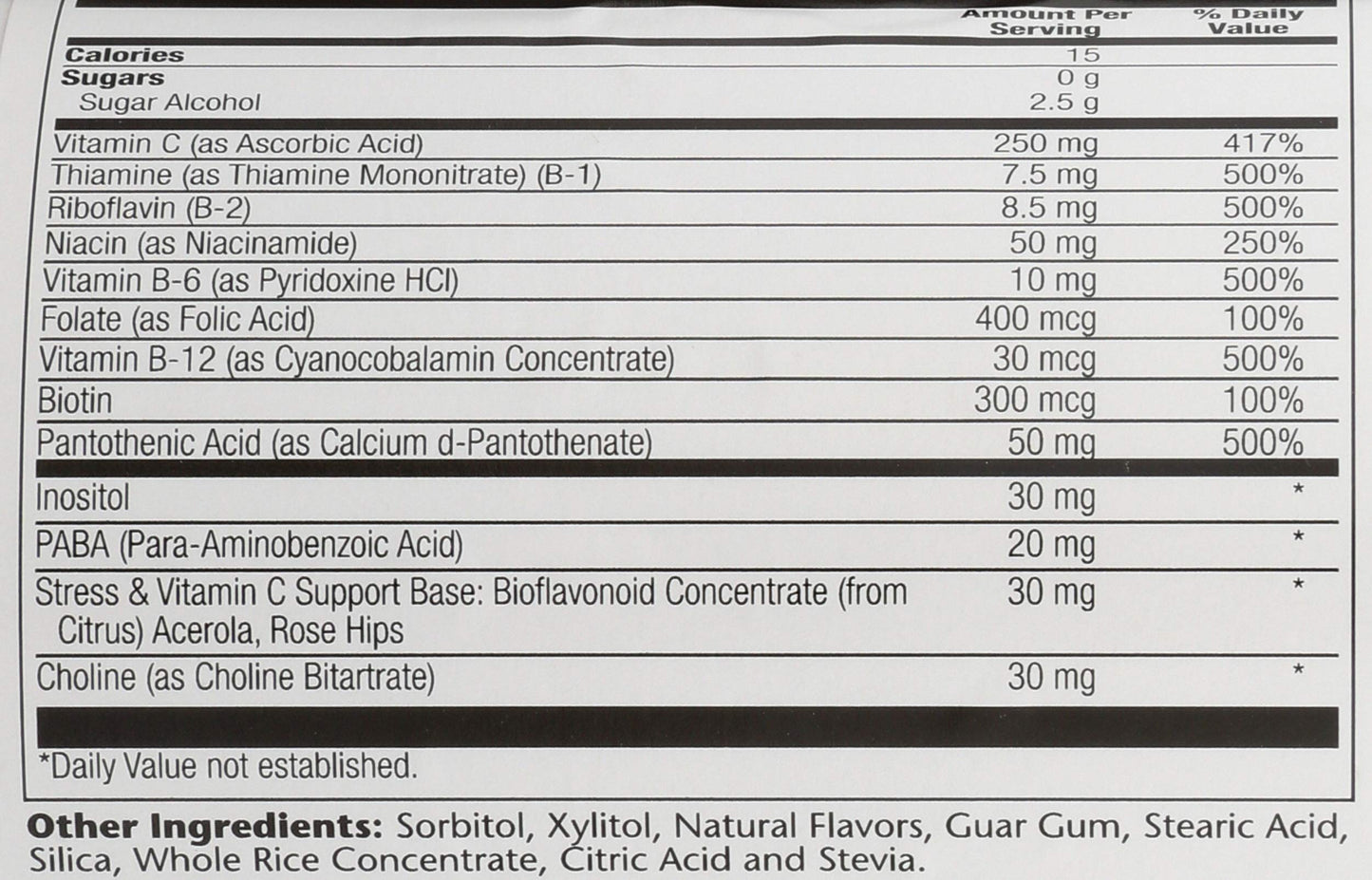 Solaray High Potency B-Complex Chewables, 50 Count
