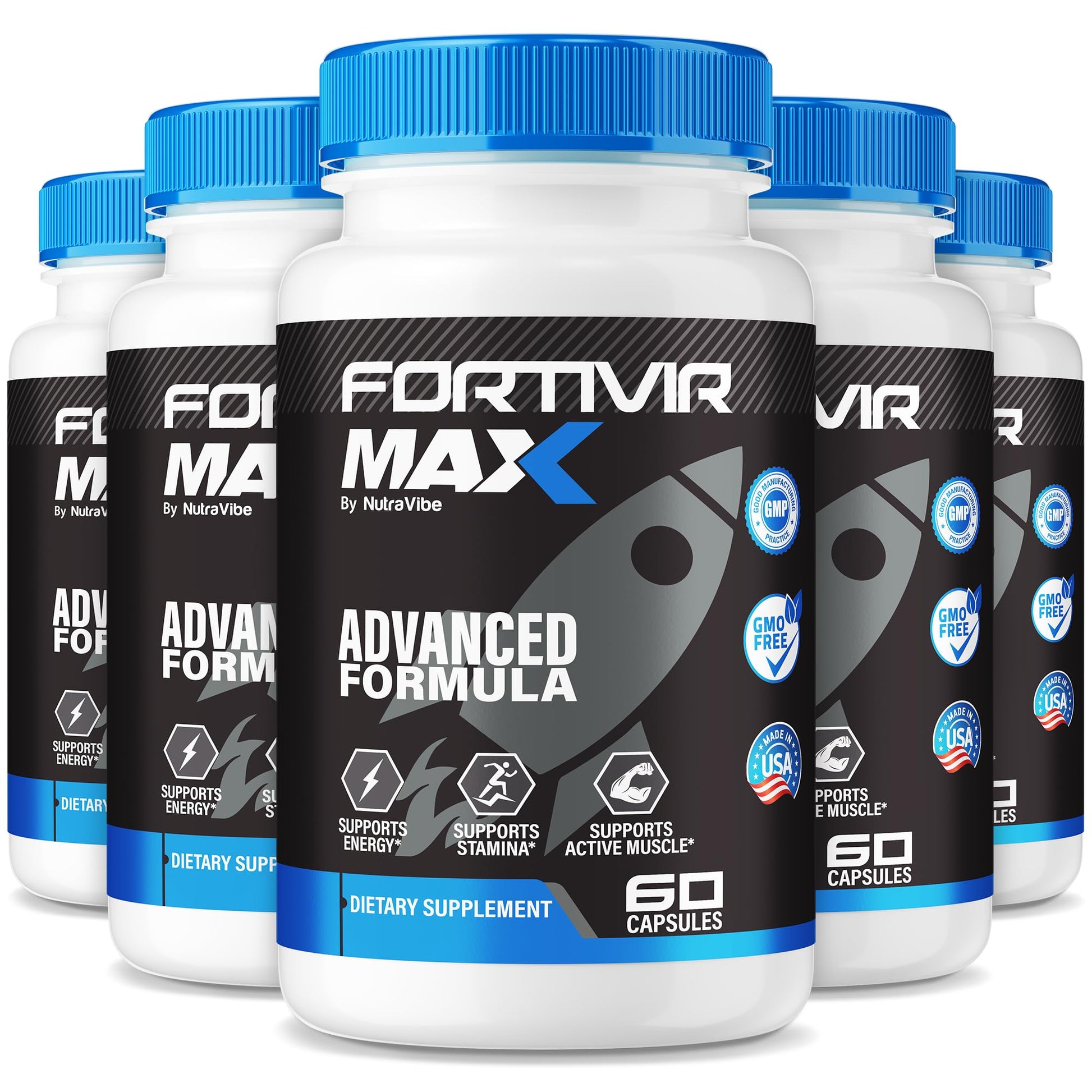 NutraVibe Fortivir Max Daily Men's Vitality Formula Capsule, 300 Capsules
