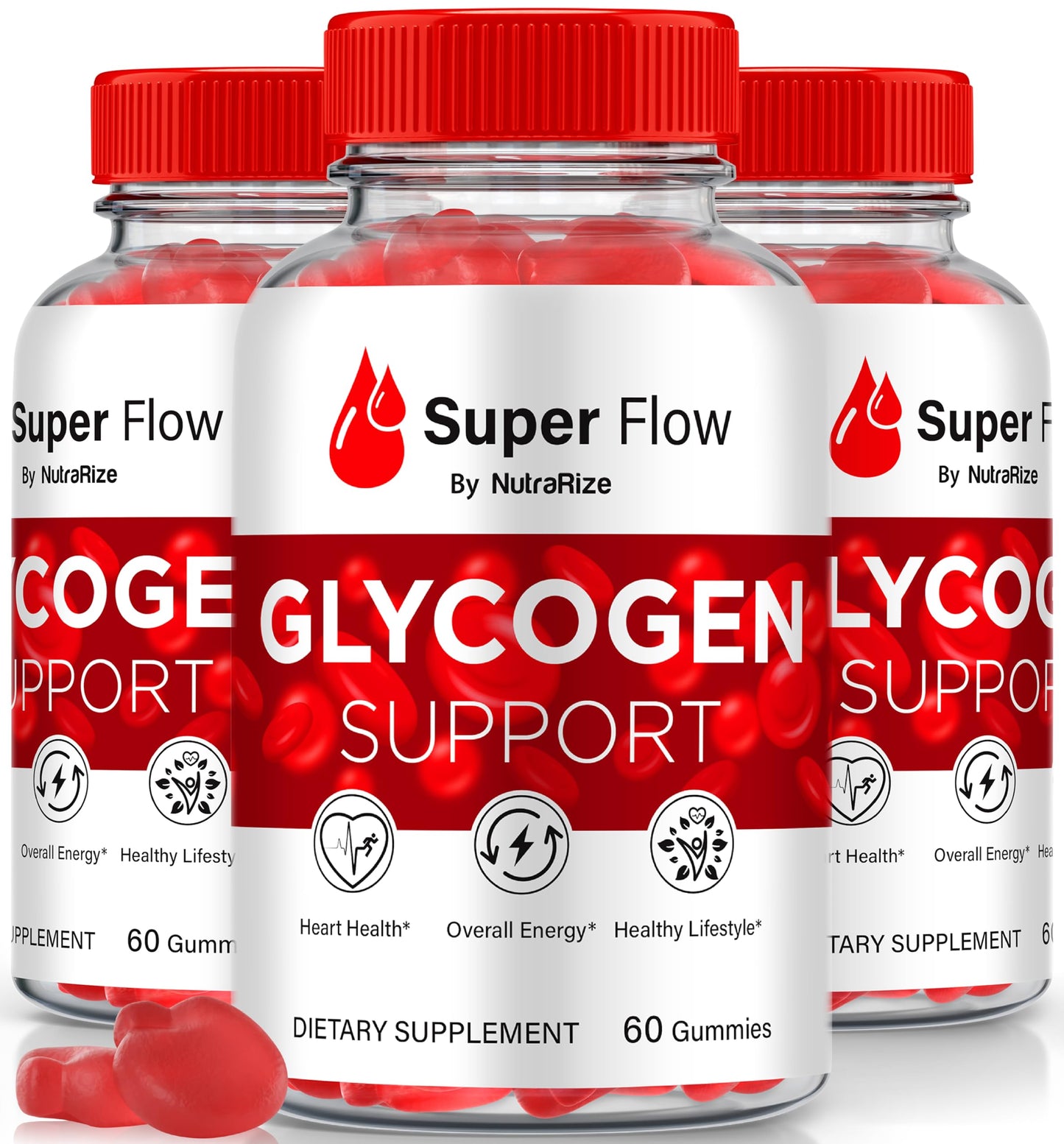 NutraRize Super Flow Glycogen Gummies, 180 Gummies