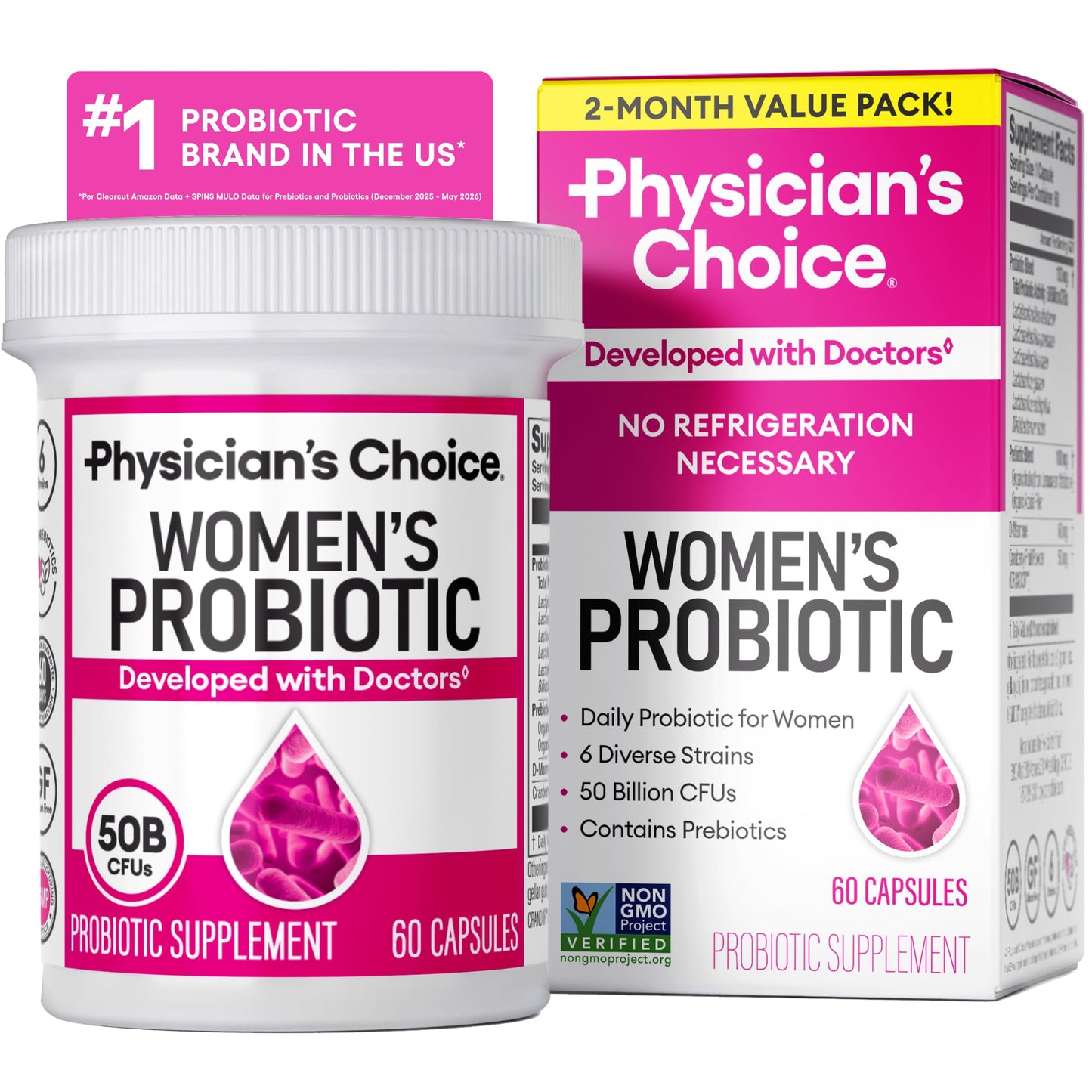 Physician's CHOICE Probiotics Capsule 60 Count