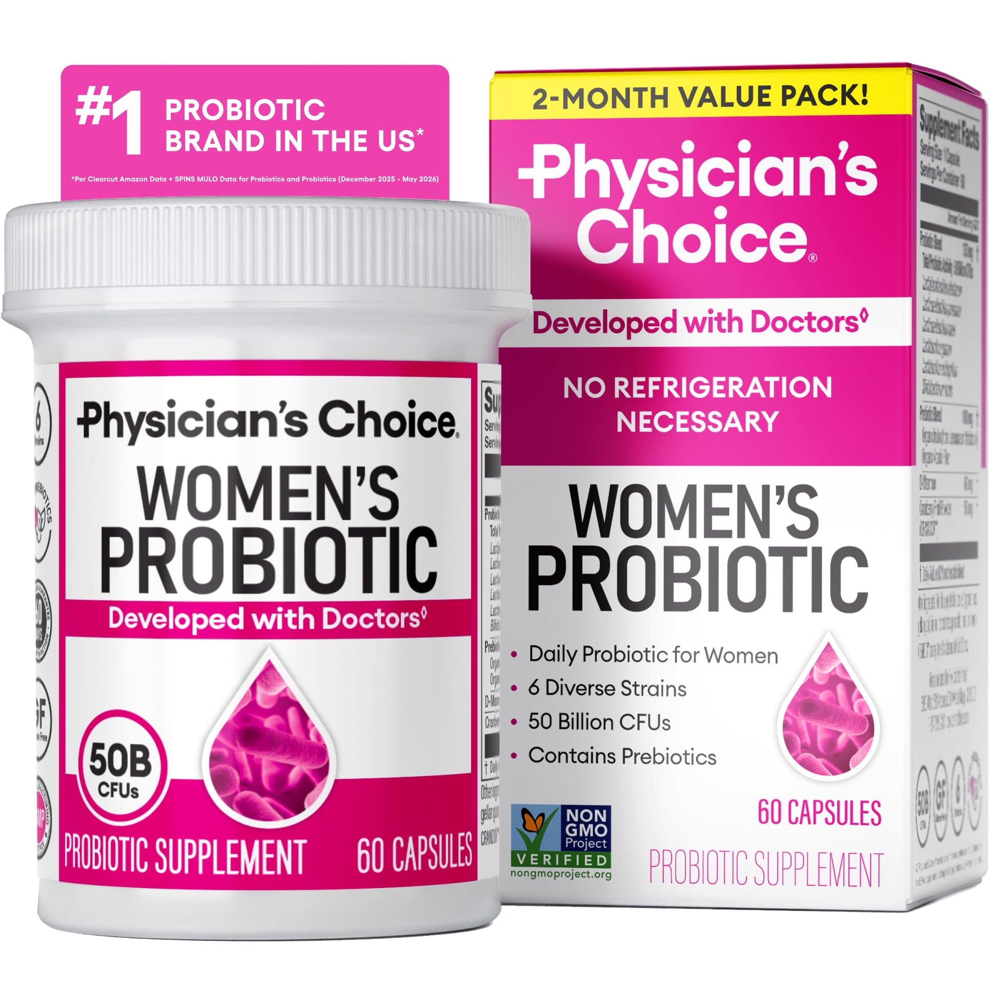 Physician's CHOICE Probiotics Capsule 60 Count