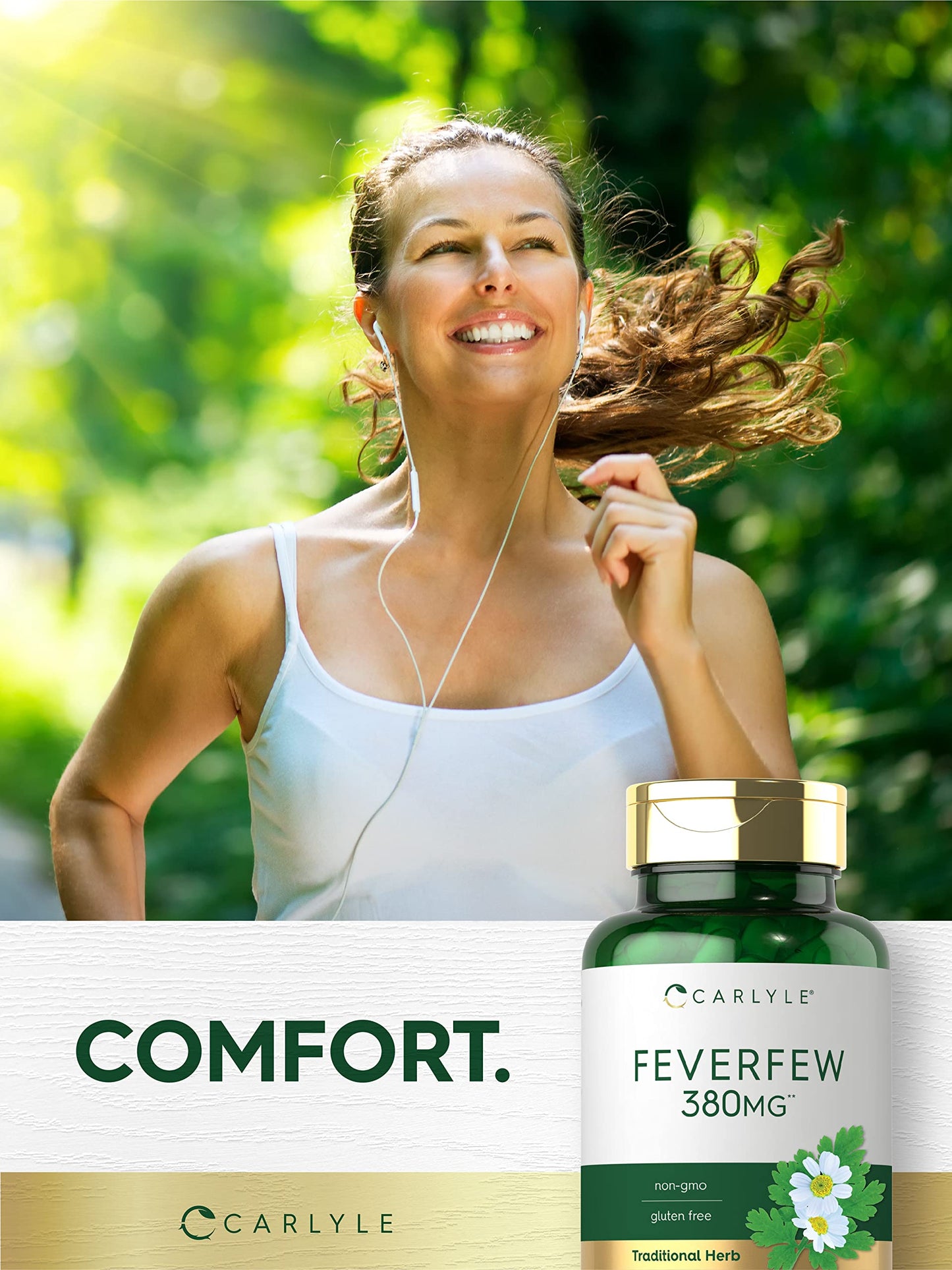 Carlyle Feverfew Capsules 180 Count