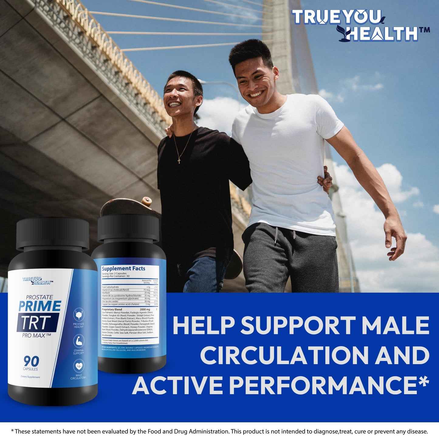 True You Health Prostate Prime Trt Pro Max Capsule, 90 Count