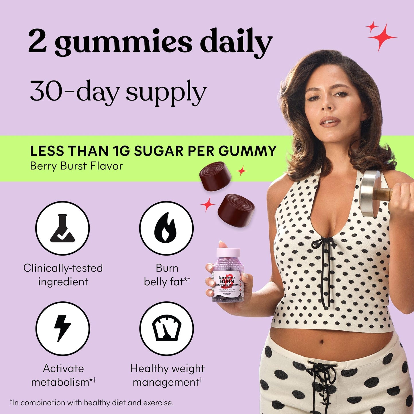 Lemme Burn Belly Fat & Metabolism Gummies, 60 Count