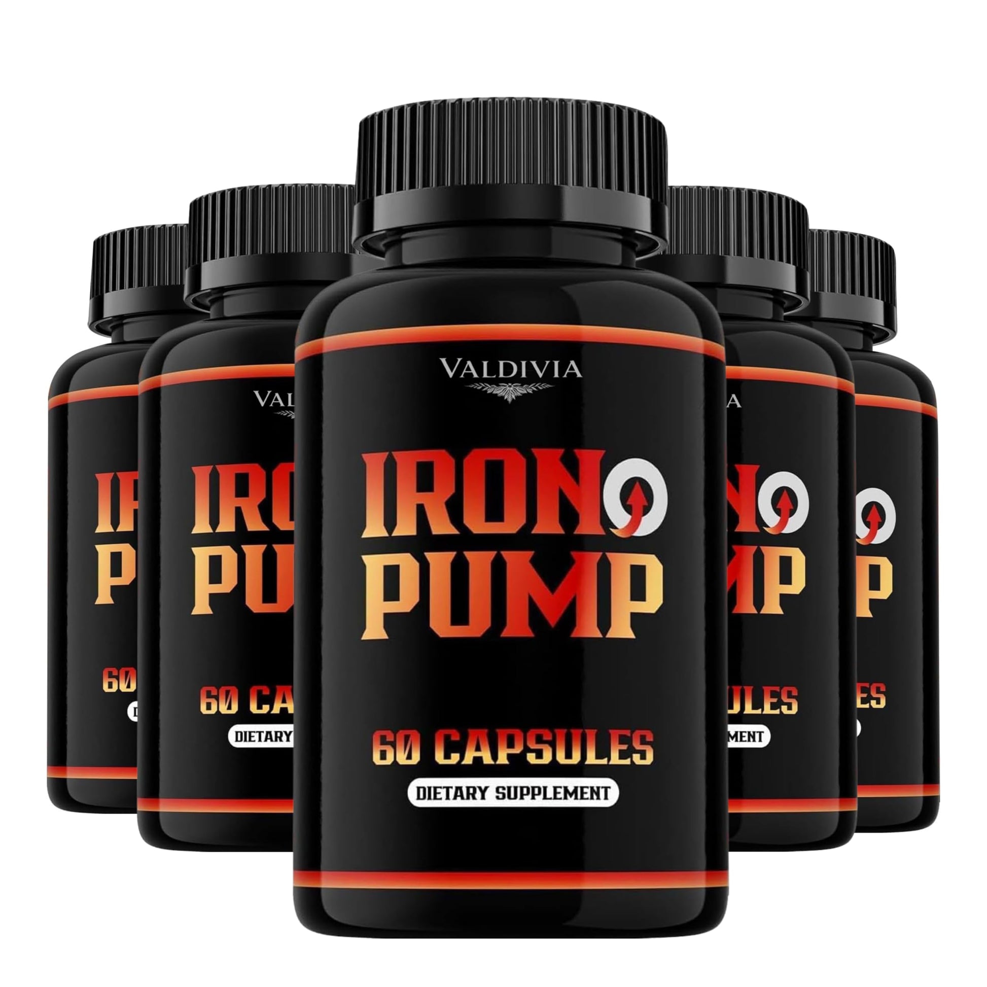Valdivia Iron Pump Formula Dietary Supplement Capsules 300 Count