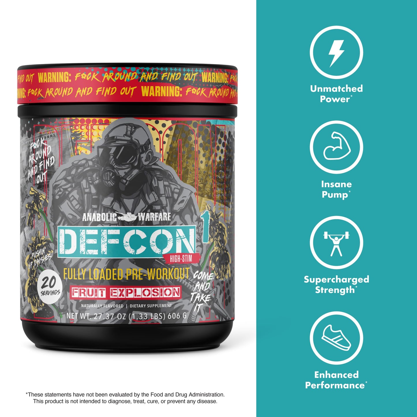 Anabolic Warfare Defcon1 High Stim, High-Intensity Pre-Workout Powder 16