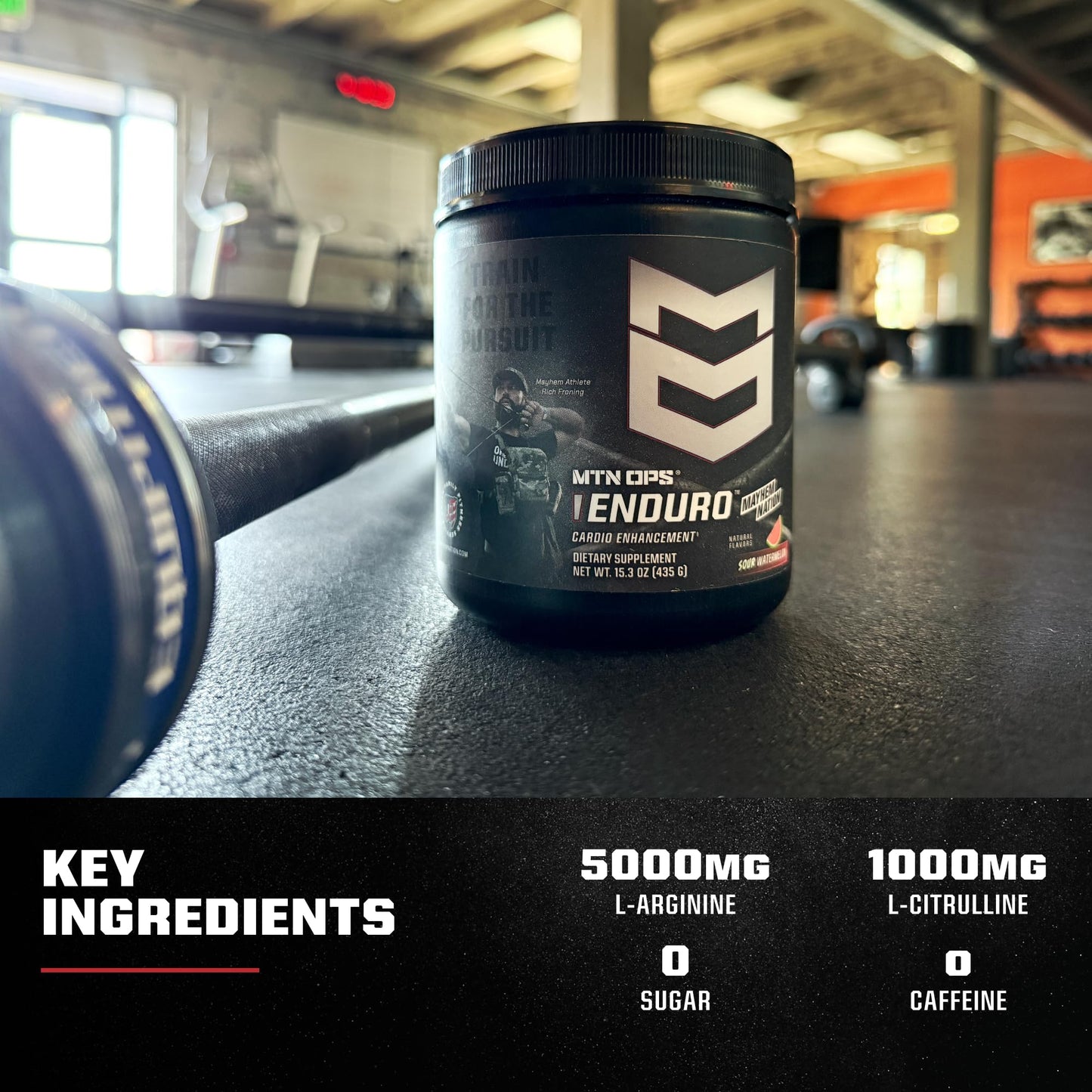 MTN OPS Enduro Stim-Free Pump Pre Workout Powder 1 Ounce