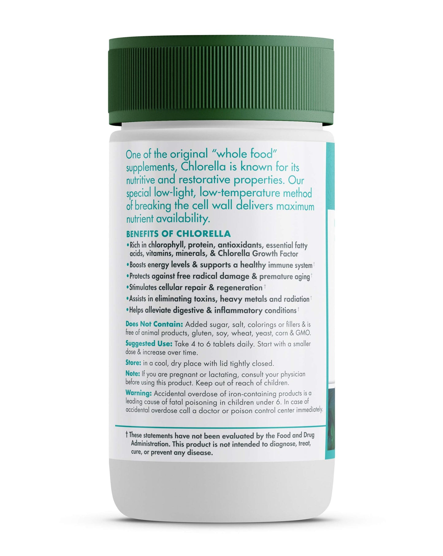 Green Foods Organic Chlorella 500 mg Tablets, 120 Count