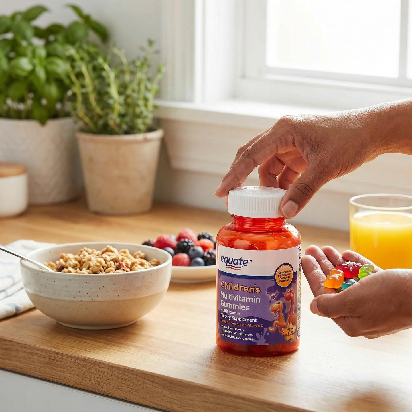 Generic Kids Multivitamin Gummies for Ages 2–3, Daily Chewable Supplement, 70 Gummies