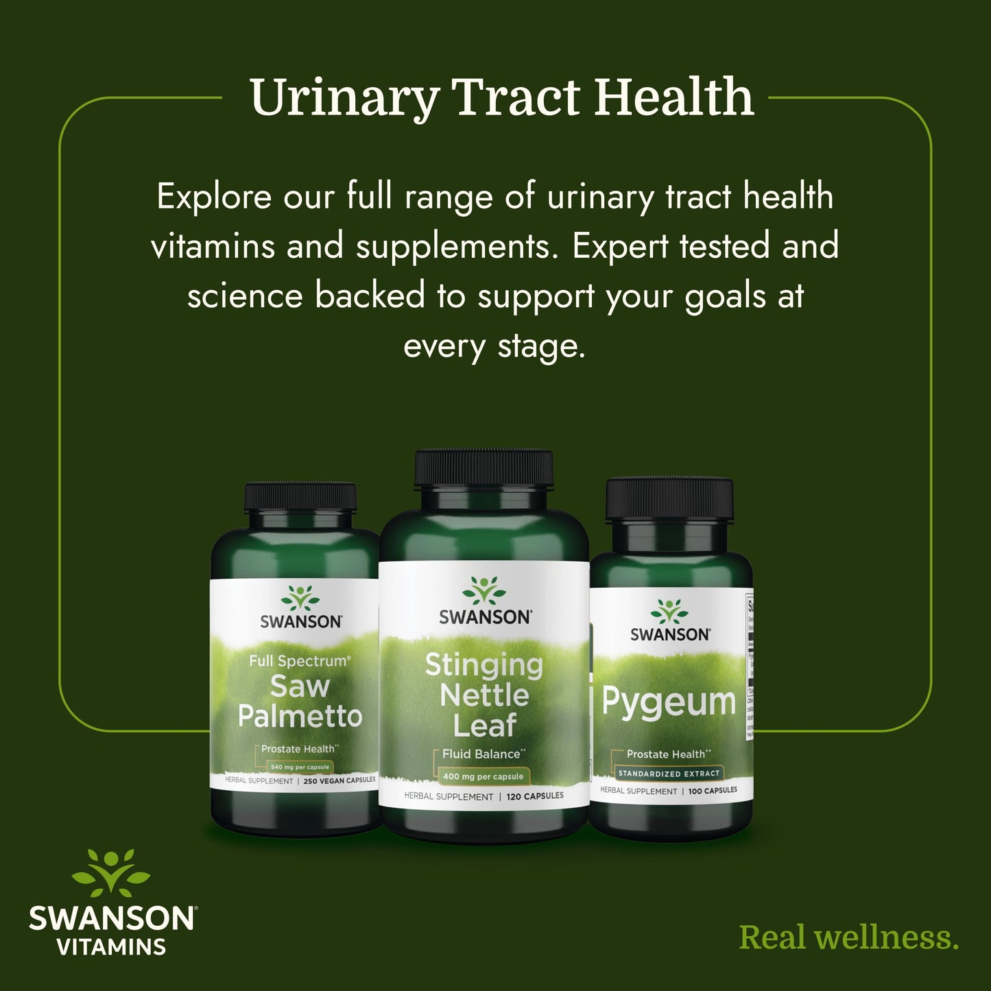 Swanson Stinging Nettle Leaf (Urtica Dioica) 120 Capsules