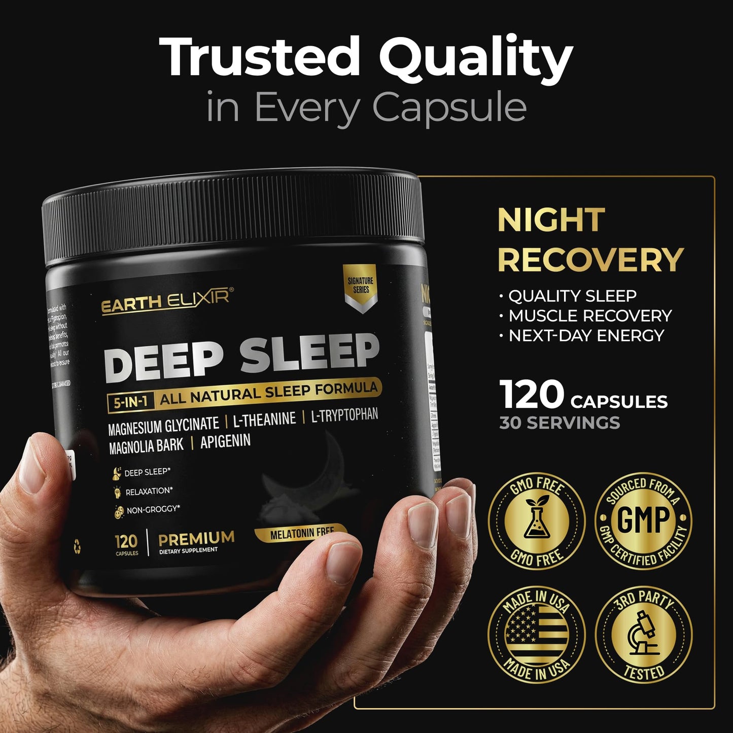 Earth Elixir Deep Sleep Capsules 90 Count