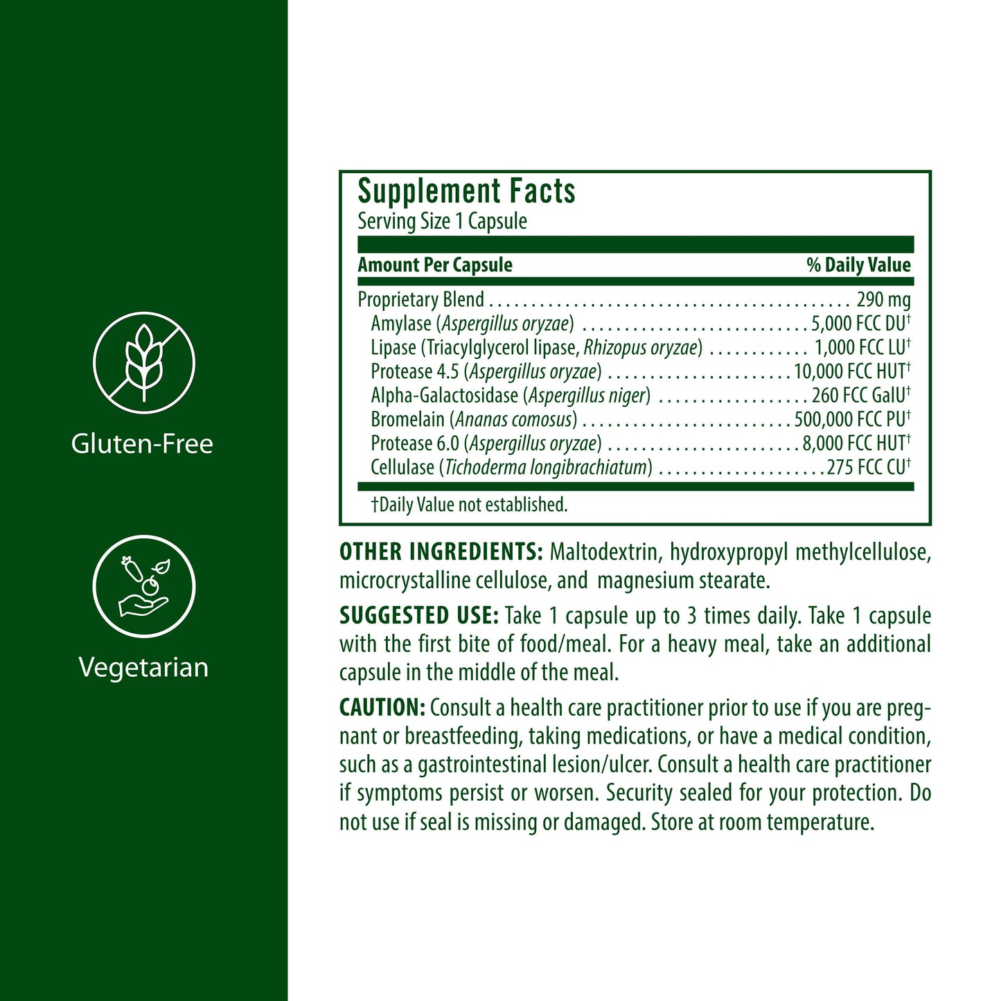 Flora Daily Maintenance Digestive Enzymes Capsule 60 Count