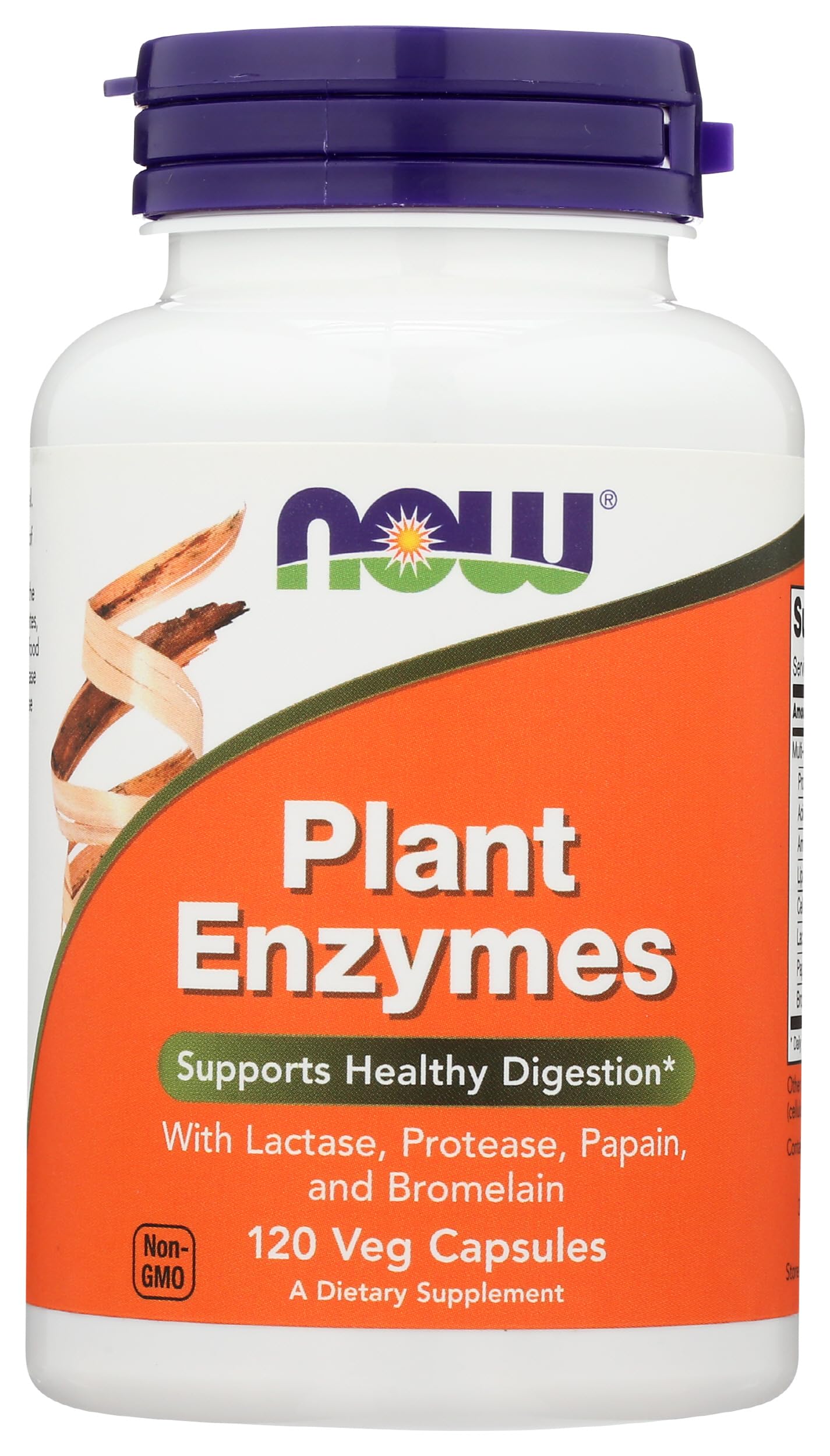 NOW Foods Plant Enzymes Capsules, 120 Capsules