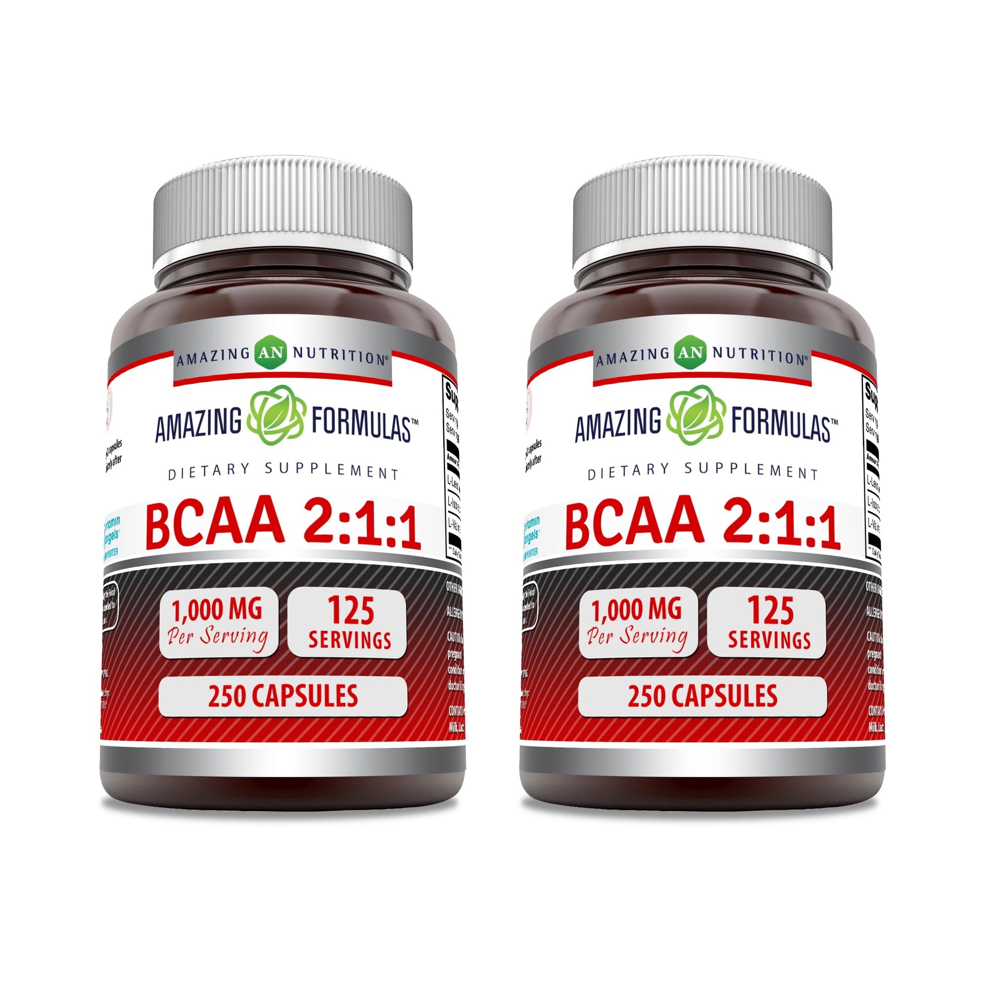 Amazing Nutrition BCAA 2:1:1 1000 Mg Per Serving Capsules 500