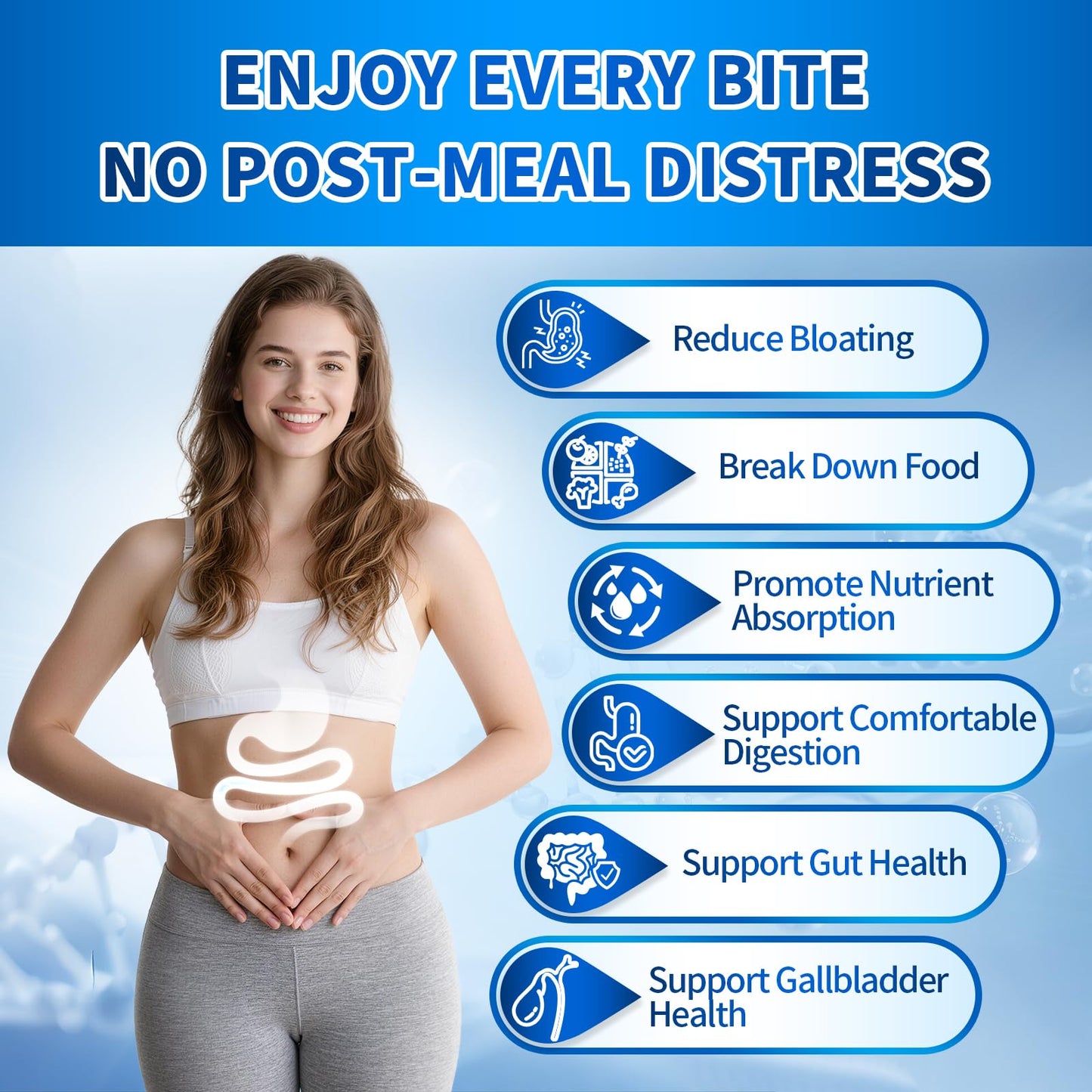 VivoNu Digestive Enzymes with Organic Prebiotics & Probiotics 180 Capsules