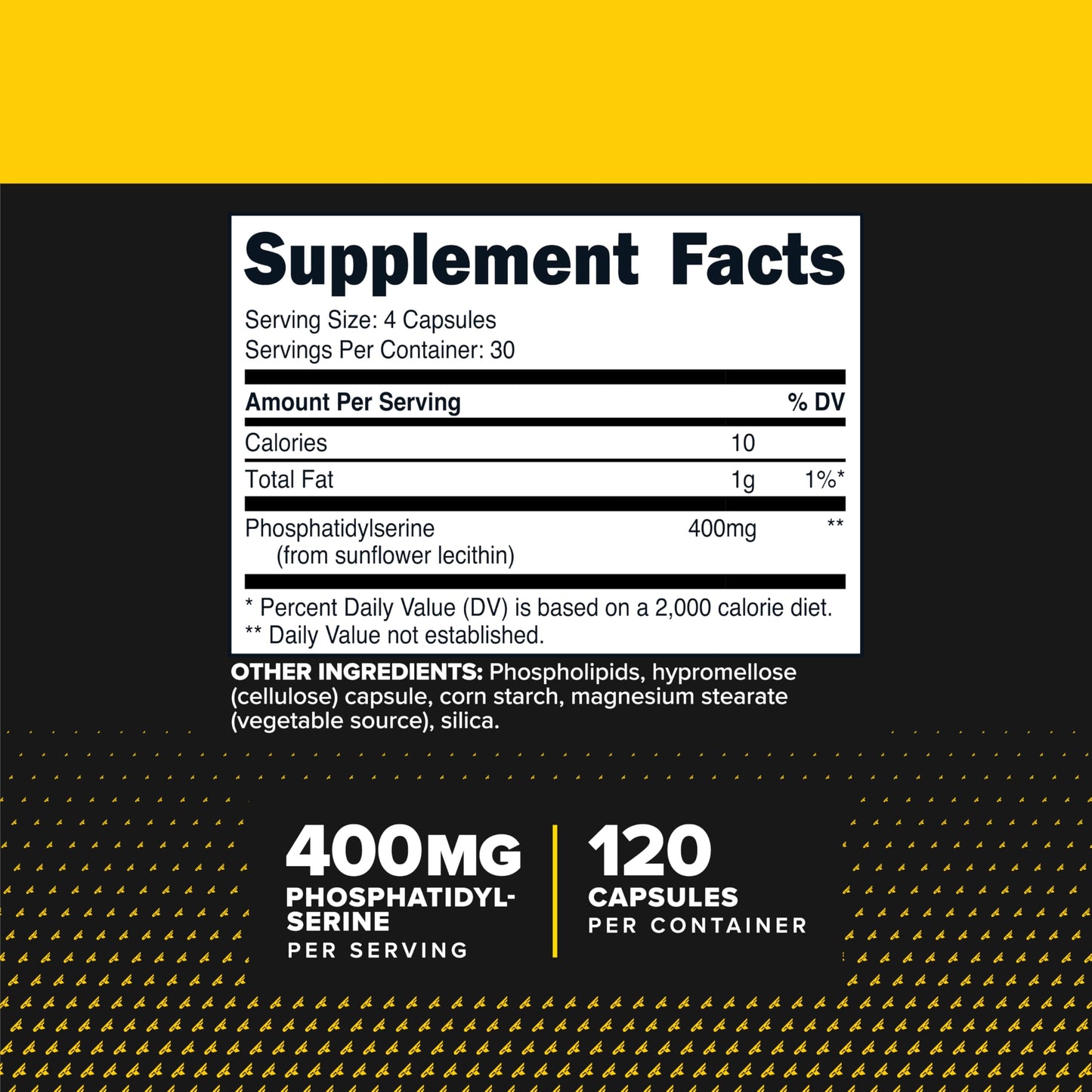 Primaforce Phosphatidyl Serine (400mg) Capsules 120 Count