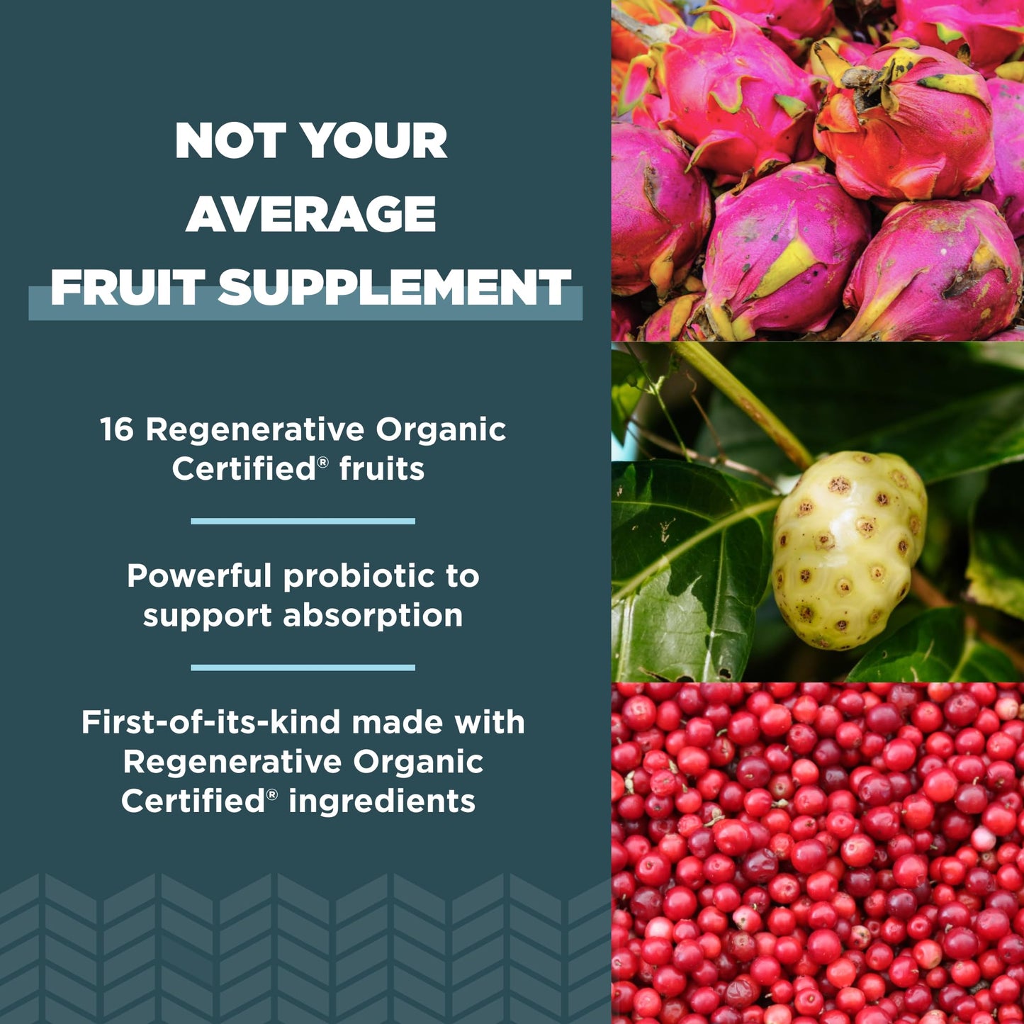 Ancient Nutrition Regenerative Organic Certified SuperFruits Capsules, 60 Count