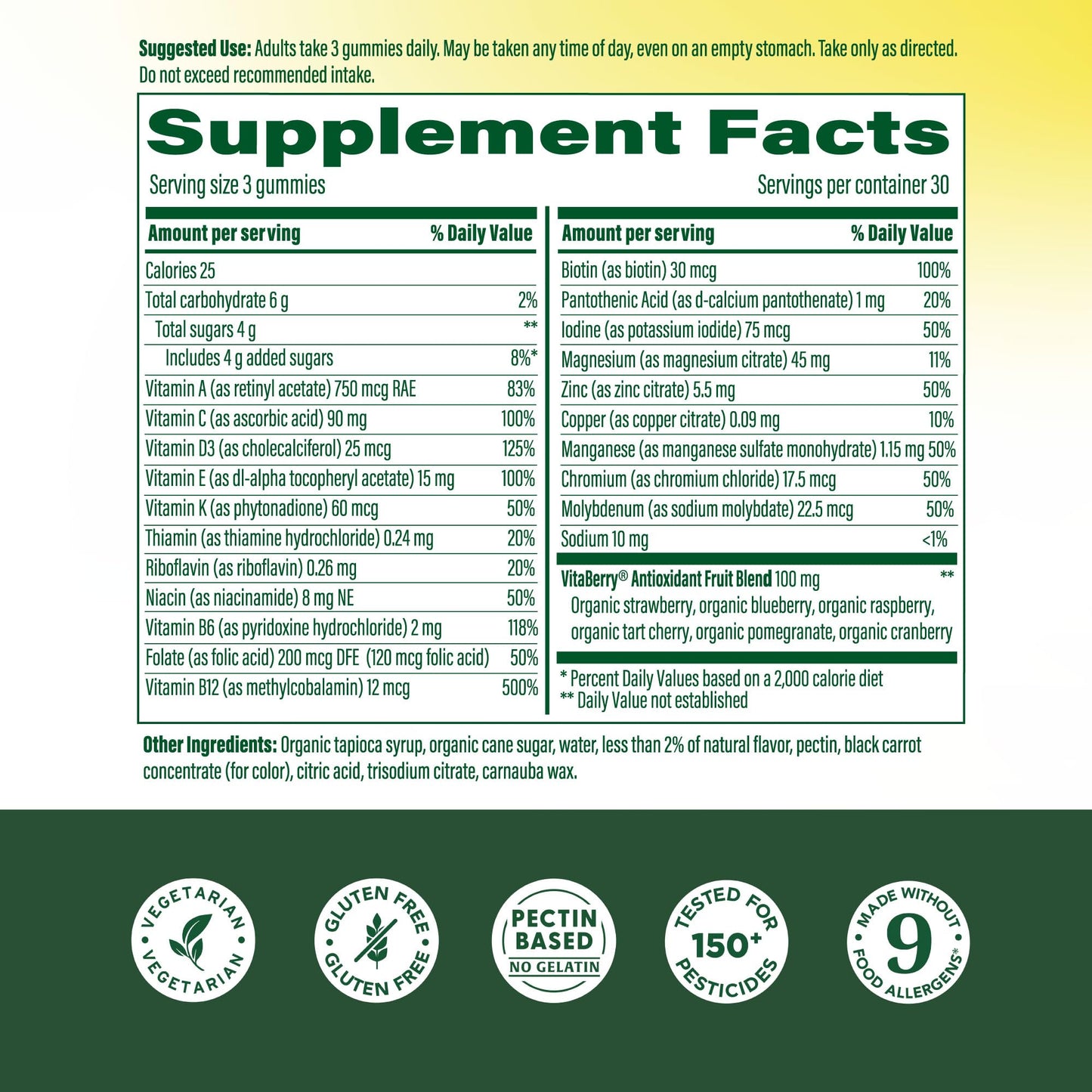 MegaFood Men’s Whole Body Multivitamin 90 Gummies