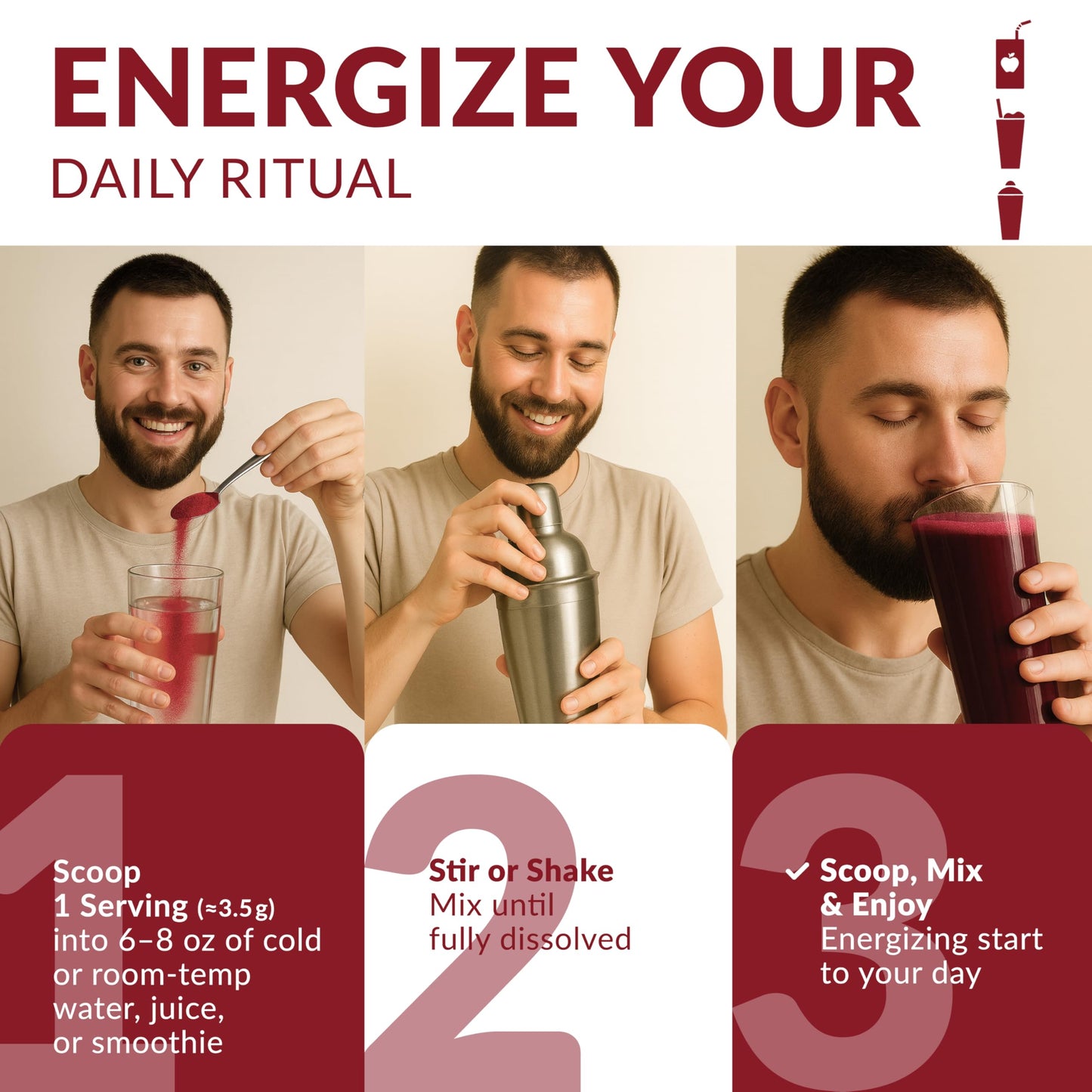 Nautical Elements Beet Juice Powder Organic Cold Pressed 20:1 Concentrate - Nitric Oxide Support, 7 oz