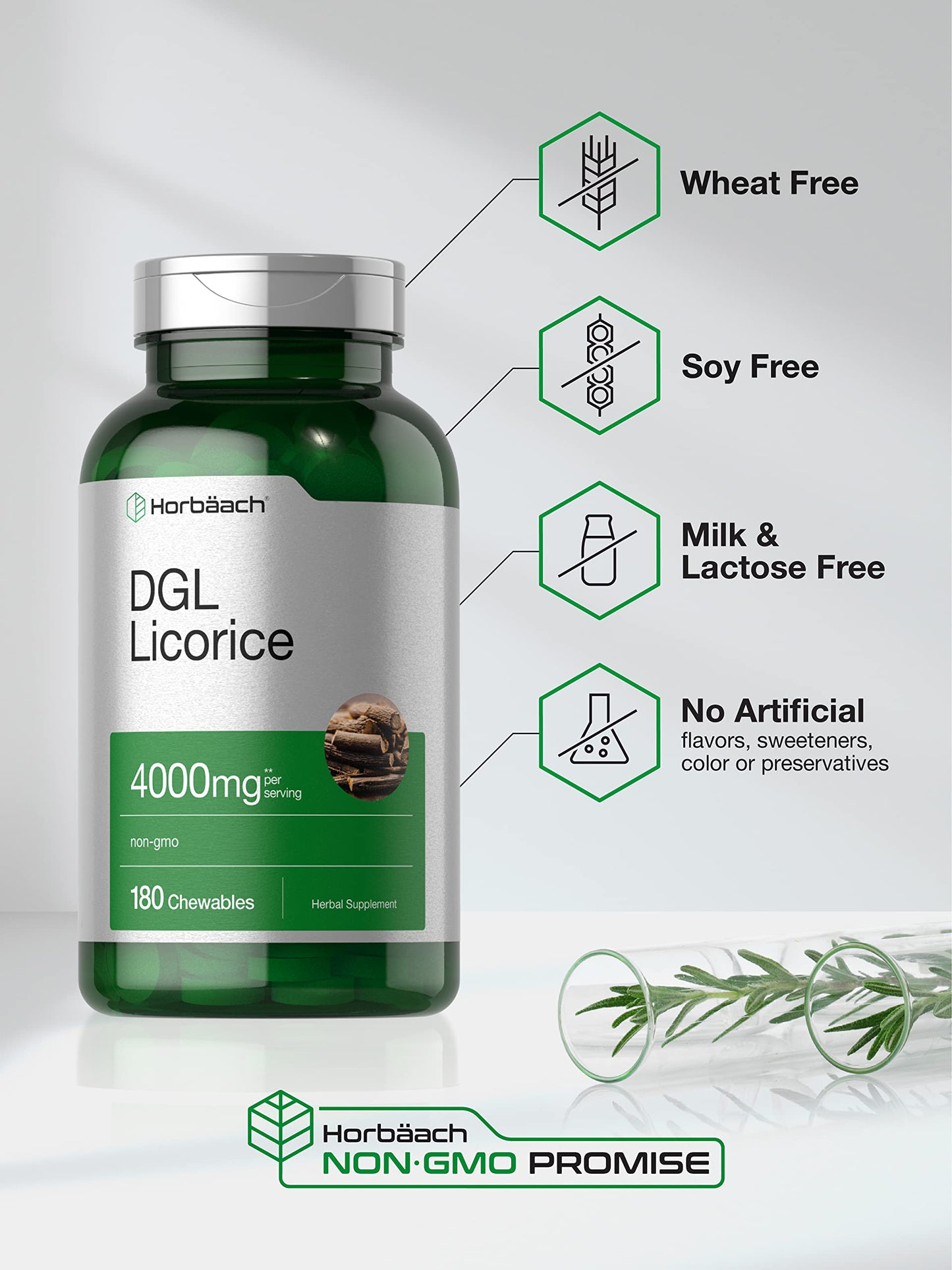 Horbäach DGL Licorice Supplement Chewable Tablets 180