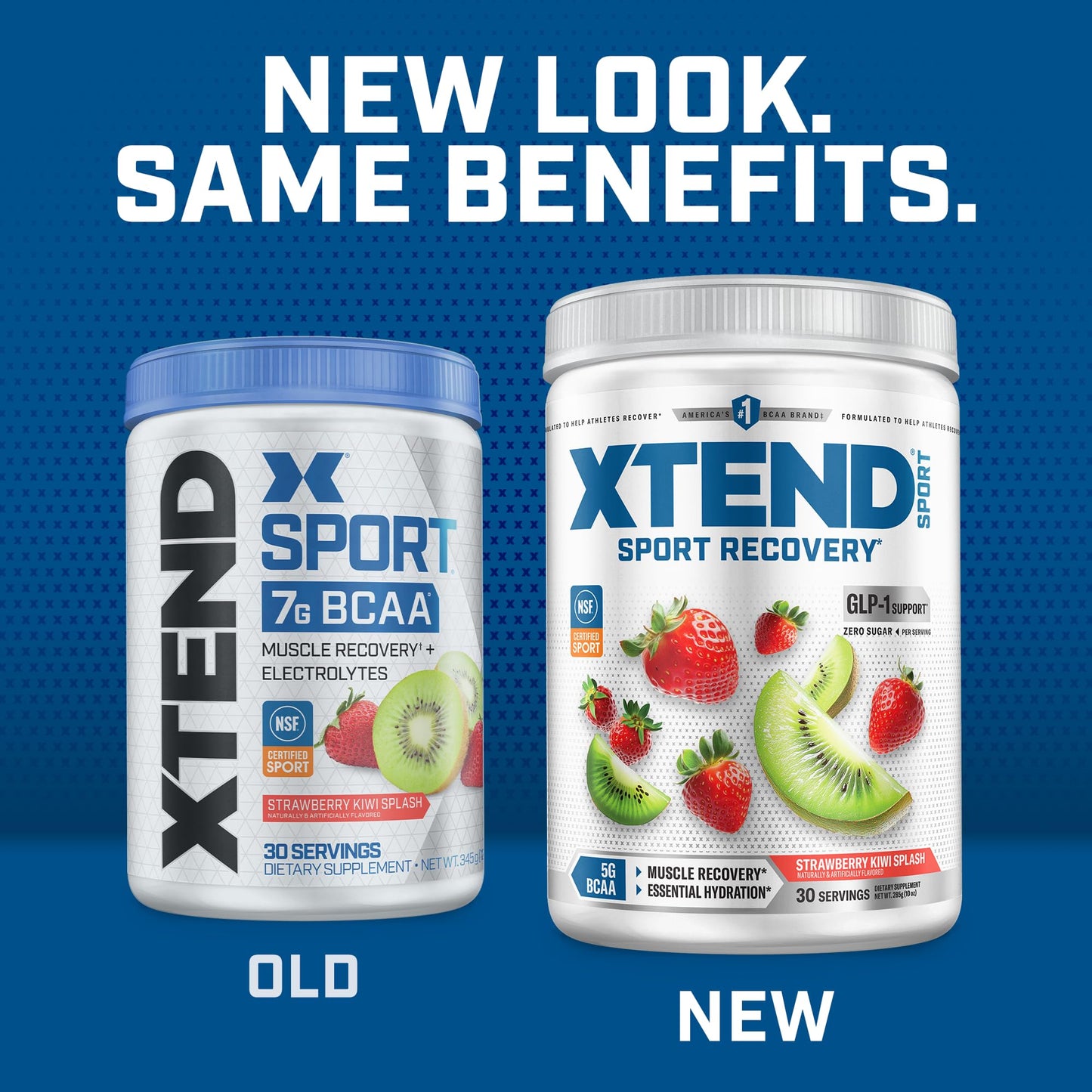 Xtend Sport BCAA Powder 12.2 oz, 30 Servings, Strawberry Kiwi Splash