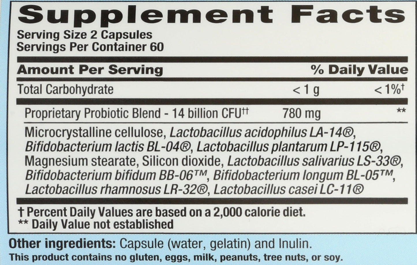 Nutrition Now PB8 Acidophilus Probiotic Capsule, 120 Capsules