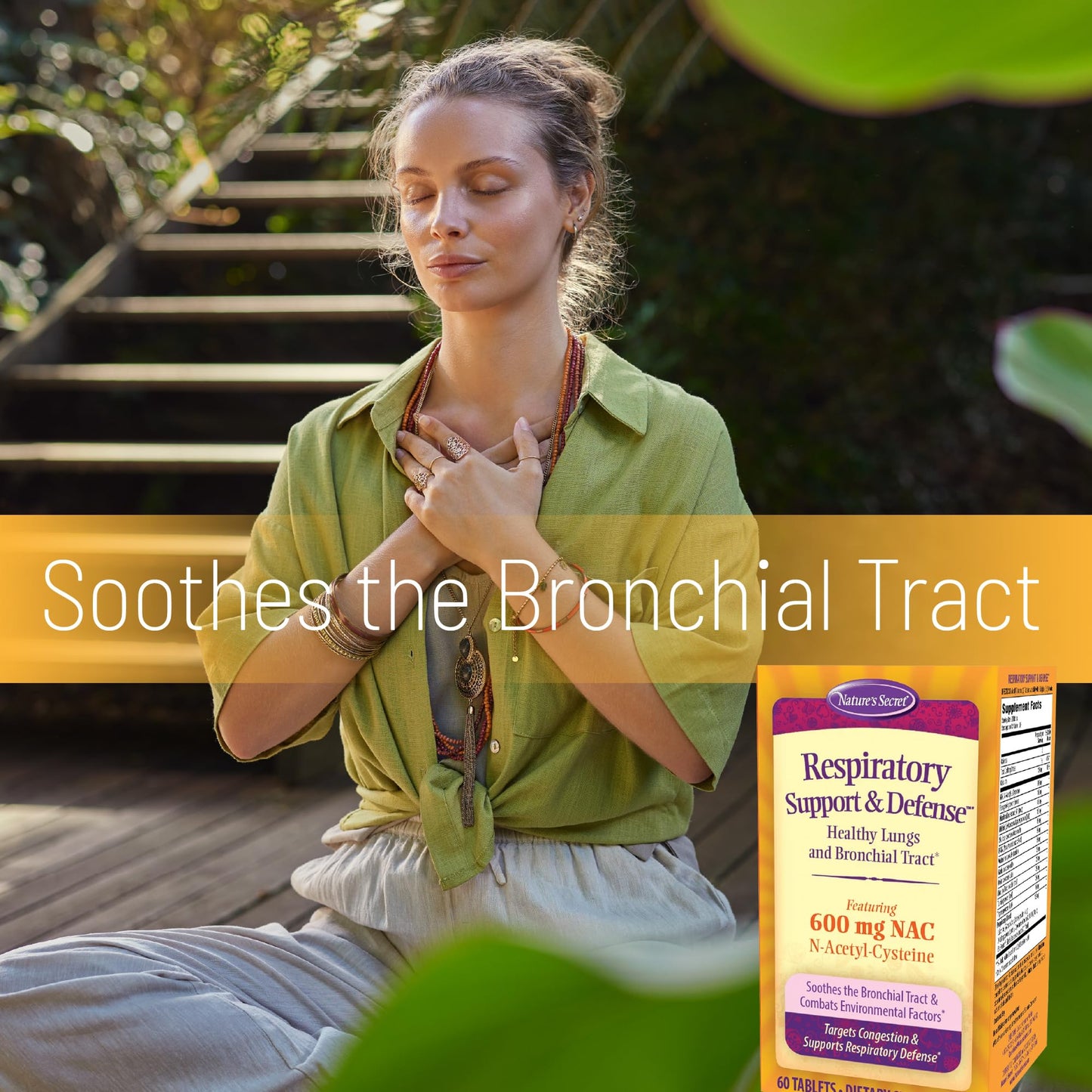 Nature's Secret Respiratory Support & Defense 60 Tablets