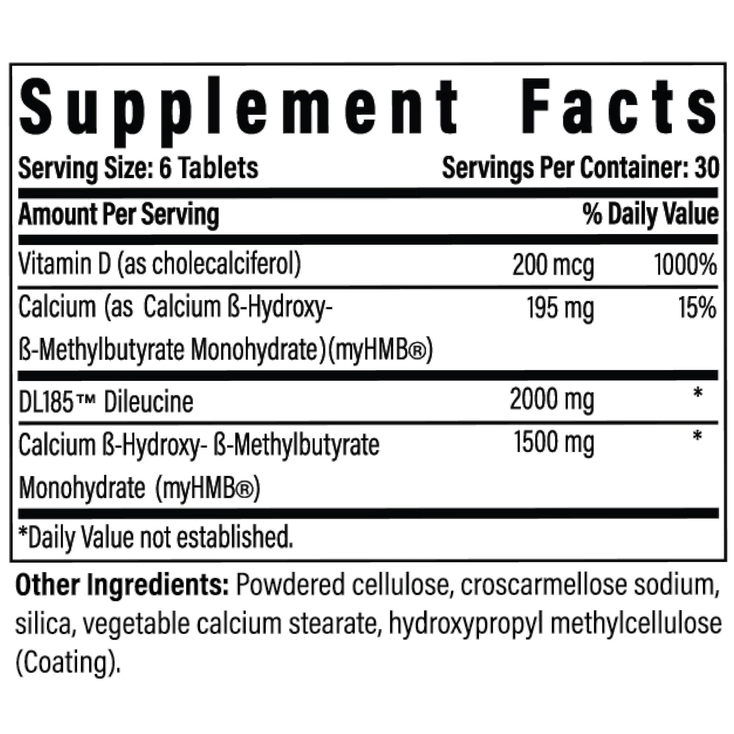 Advanced Bionutritionals Advanced Muscle Plus – Muscle Supplement with Peptide DL185™ (Dileucine) & MyHMB® – Workout Recovery, Amino Acids & HMB 180 Tablets