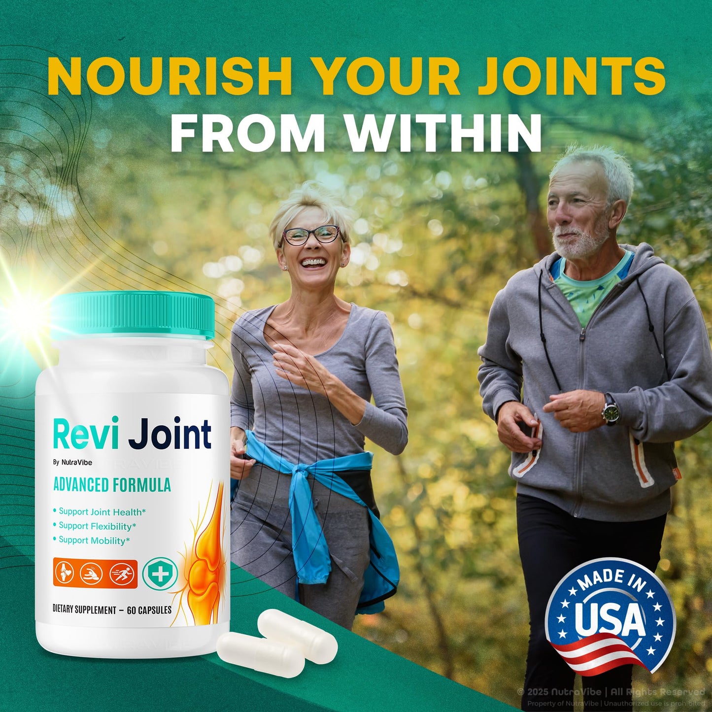 NutraVibe Revi Joint Capsules, 60 Capsules