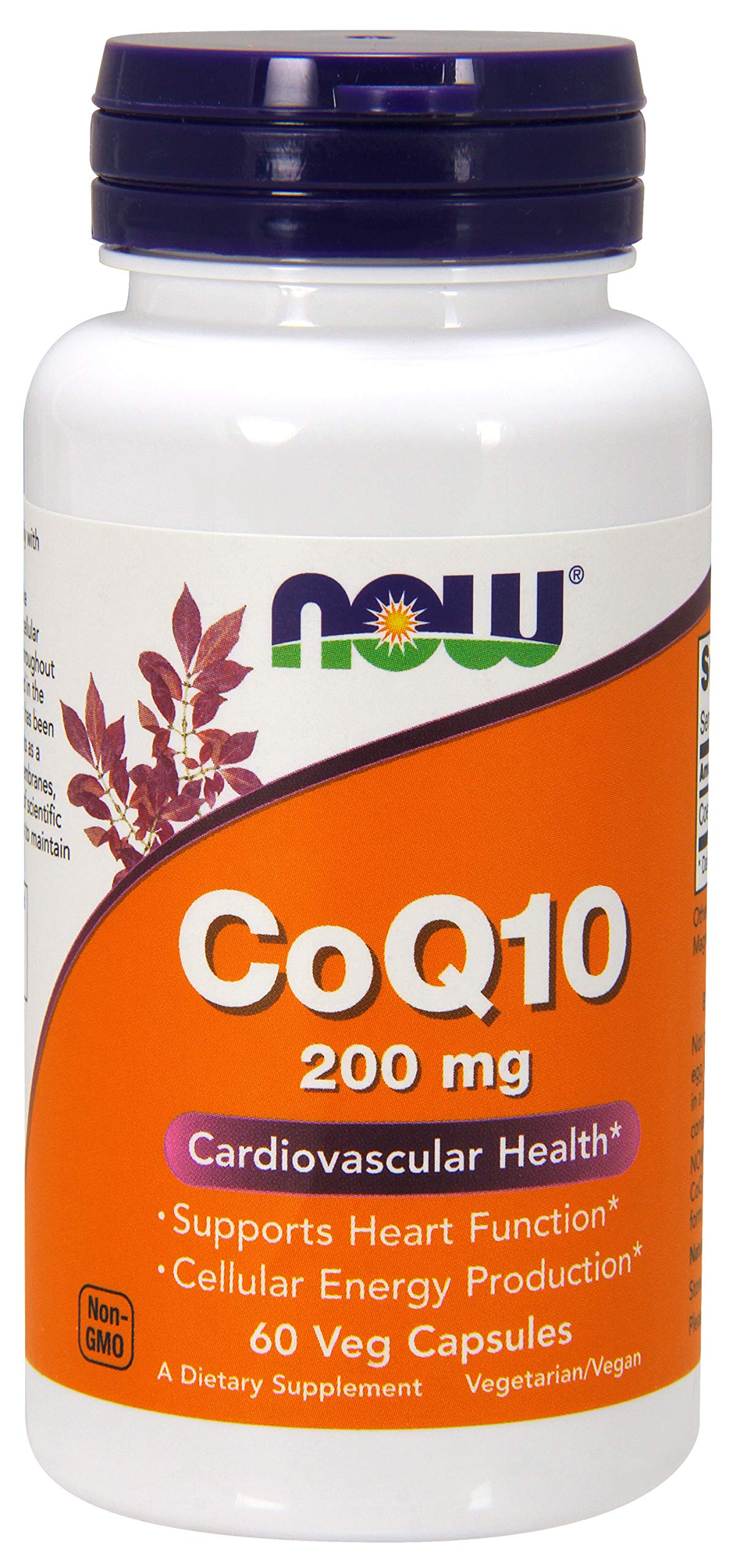 NOW Foods CoQ10 200 mg Capsules, 60 Count