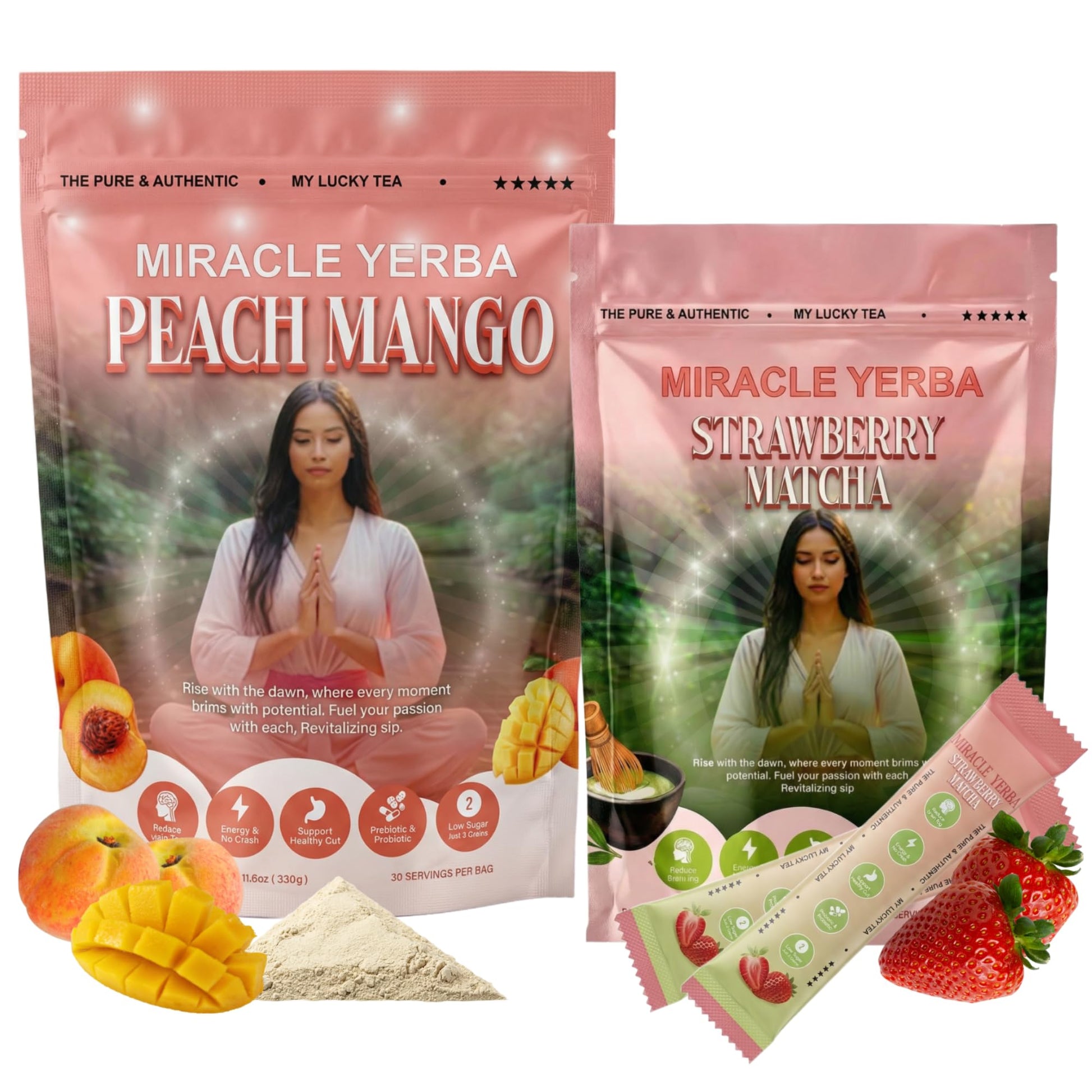 MIRACLE YERBA Yerba Mate Tea Bundle Powder 1