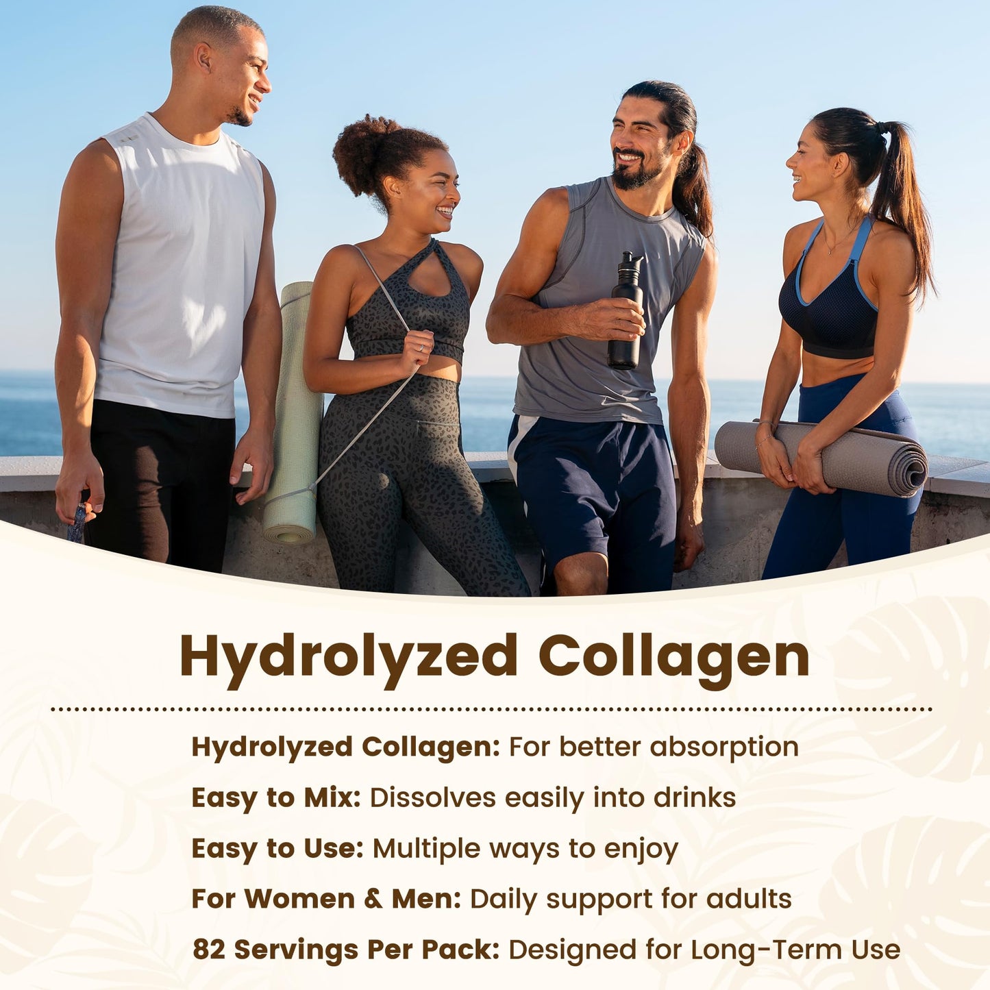 VEV Multi Collagen Peptides Powder Types I, II, III, V & X 32