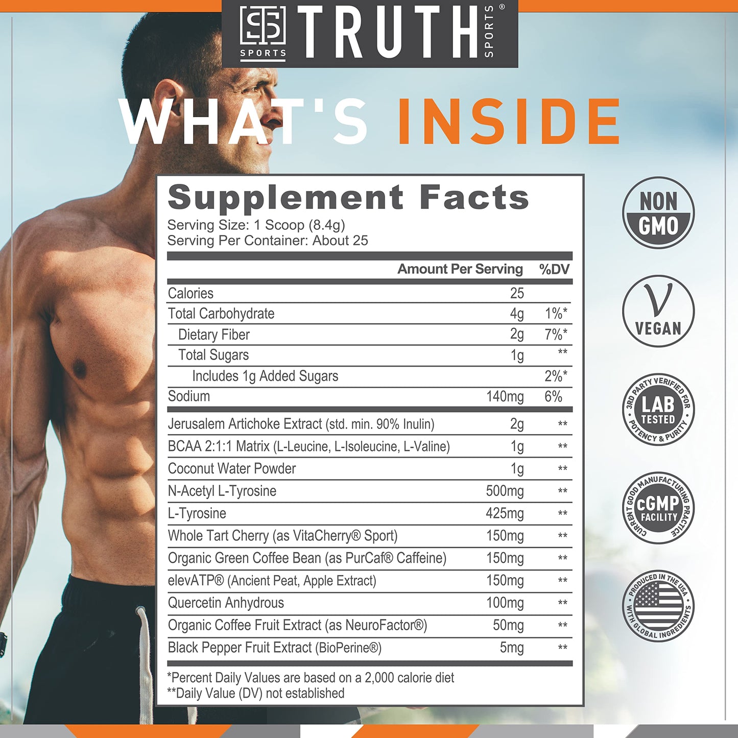 Truth Nutrition Pre Workout Powder 7.1 Ounce
