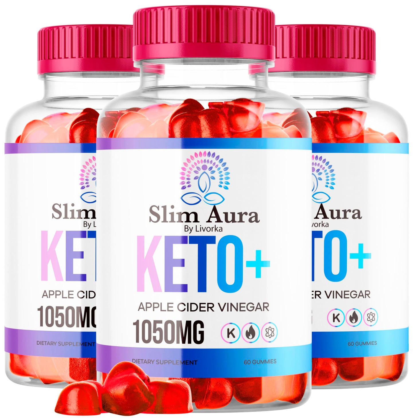 LIVORKA Slim Aura Keto ACV Gummies 180 Gummies